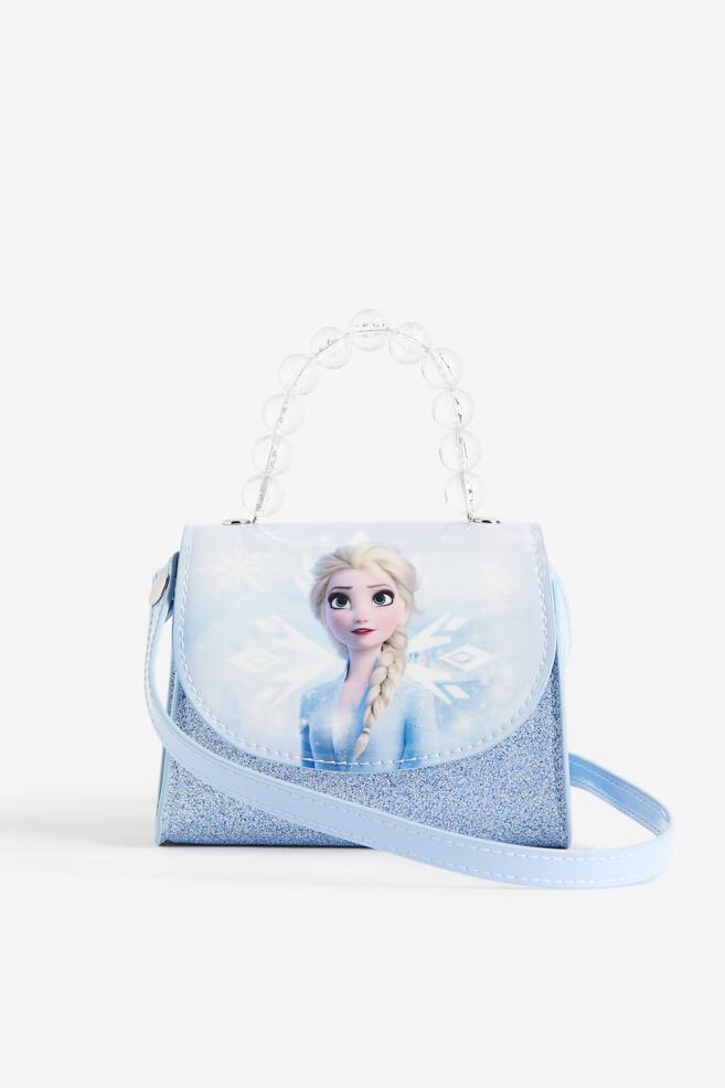 Motif-front shoulder bag - Light blue/Frozen/Lilac/Disney princesses - 1
