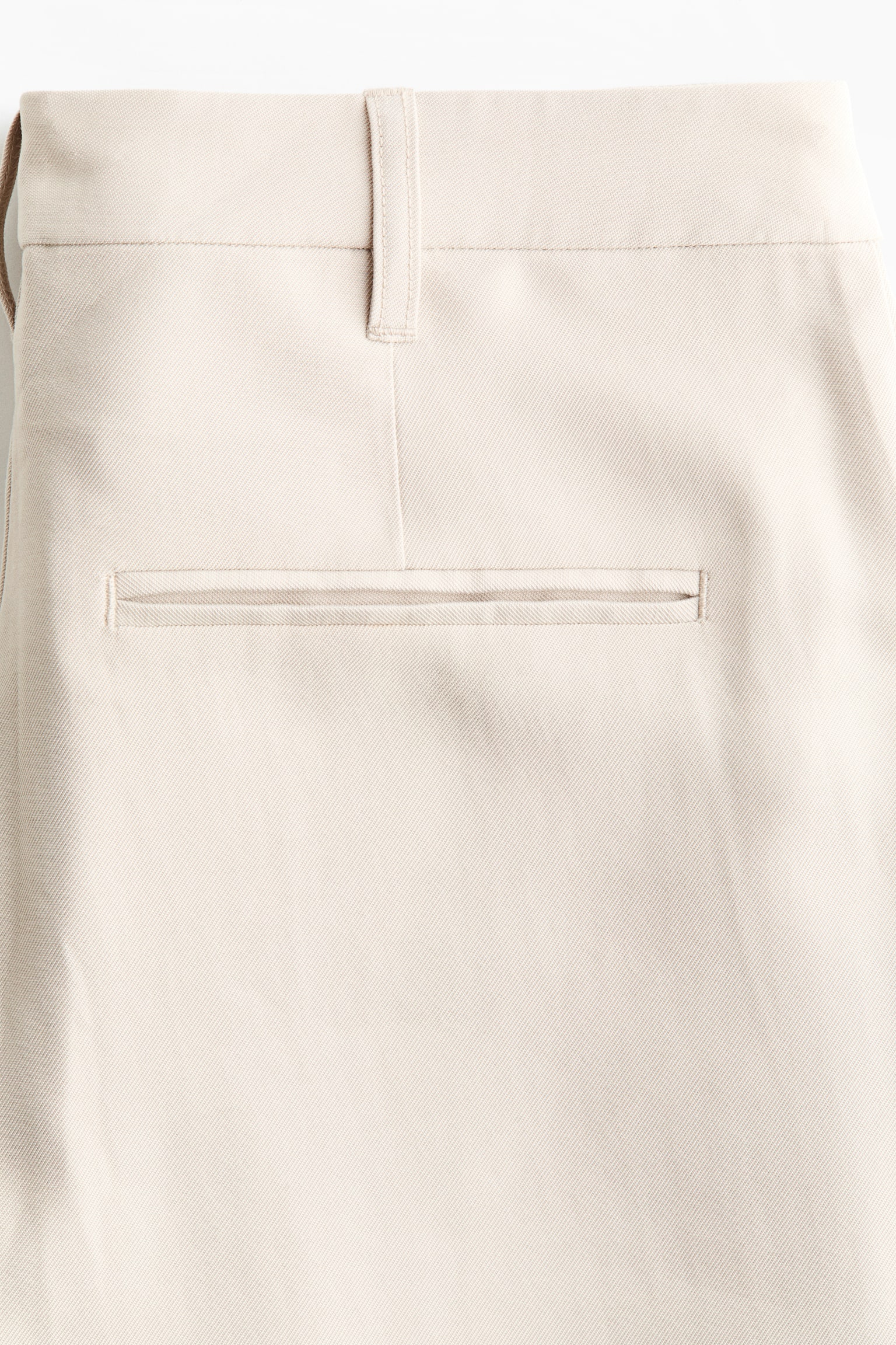 Женские брюки H&M Tailored barrel trousers, цвет: Светлый бежевый — фото 7