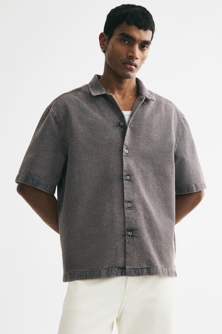 Letnja košulja vafl tkanja Relaxed Fit