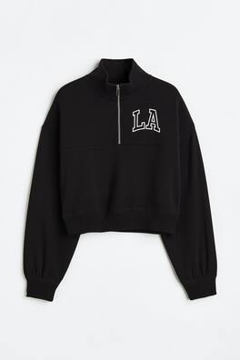 PRINTED ZIP-TOP SWEATSHIRT main image 0
