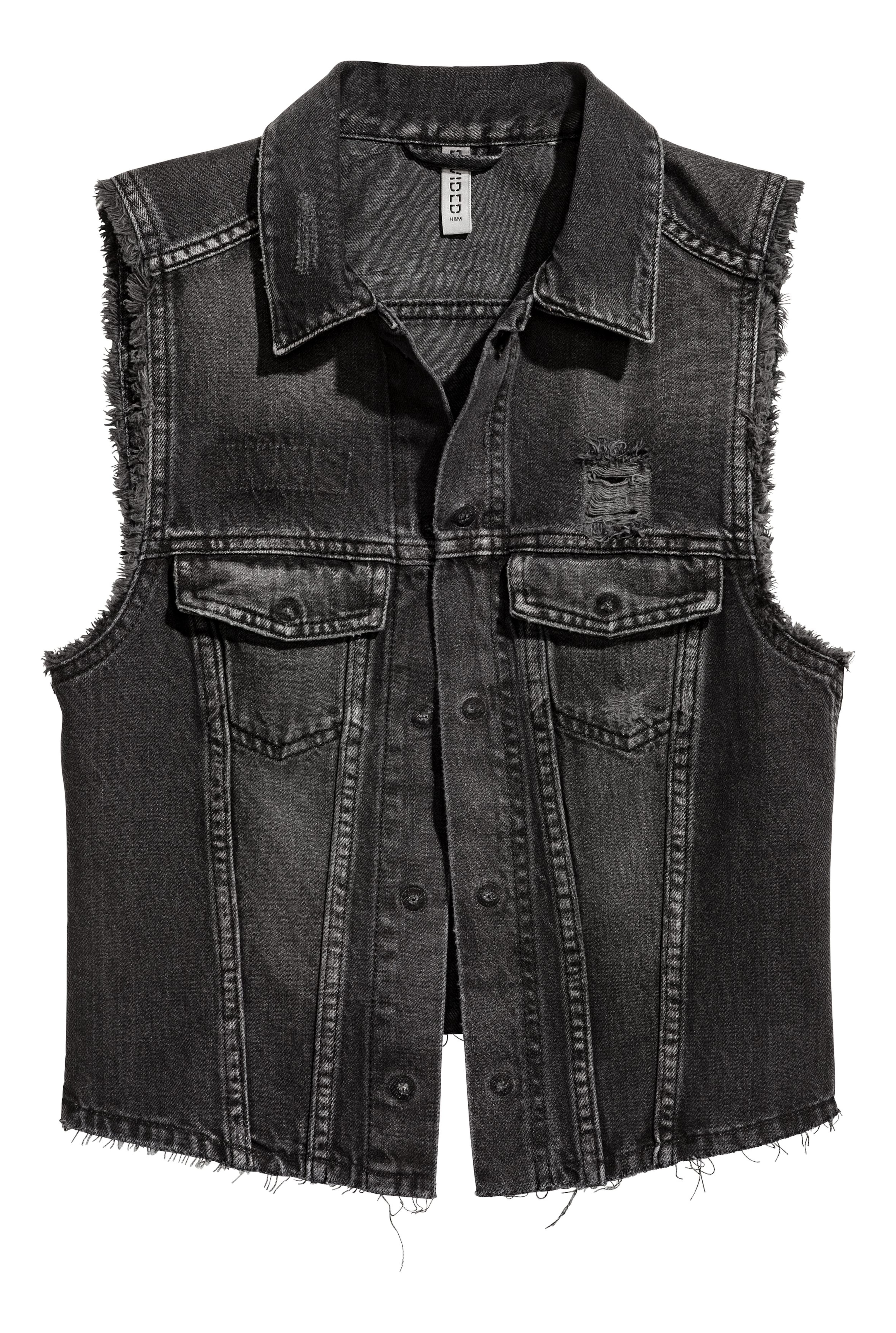 H&m denim vest best sale