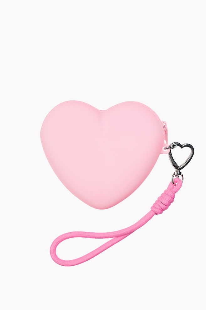 Pouch bag charm - Light pink - 1