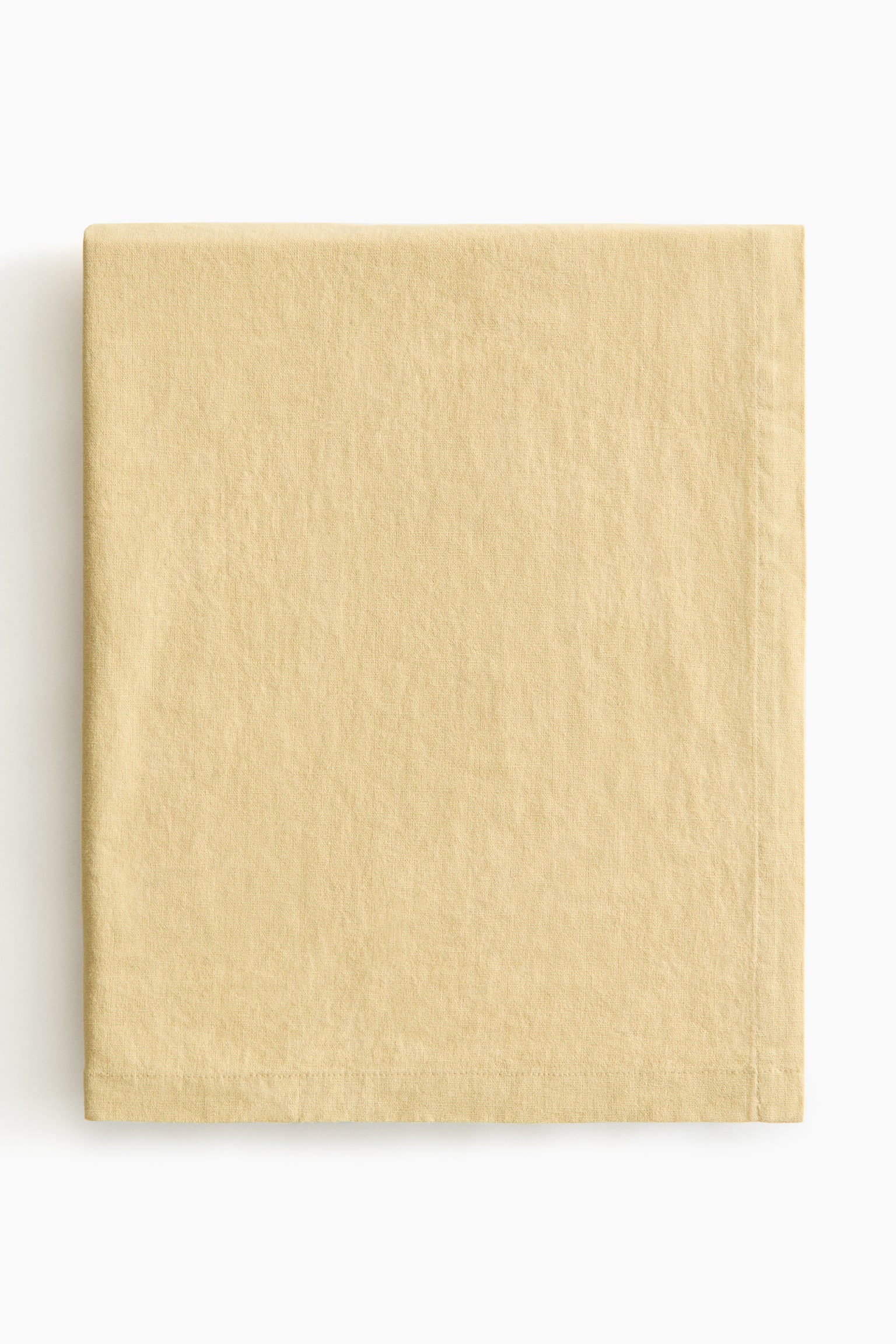 Linen-blend tablecloth - イエロー/モール/セージグリーン/フォレストグリーン