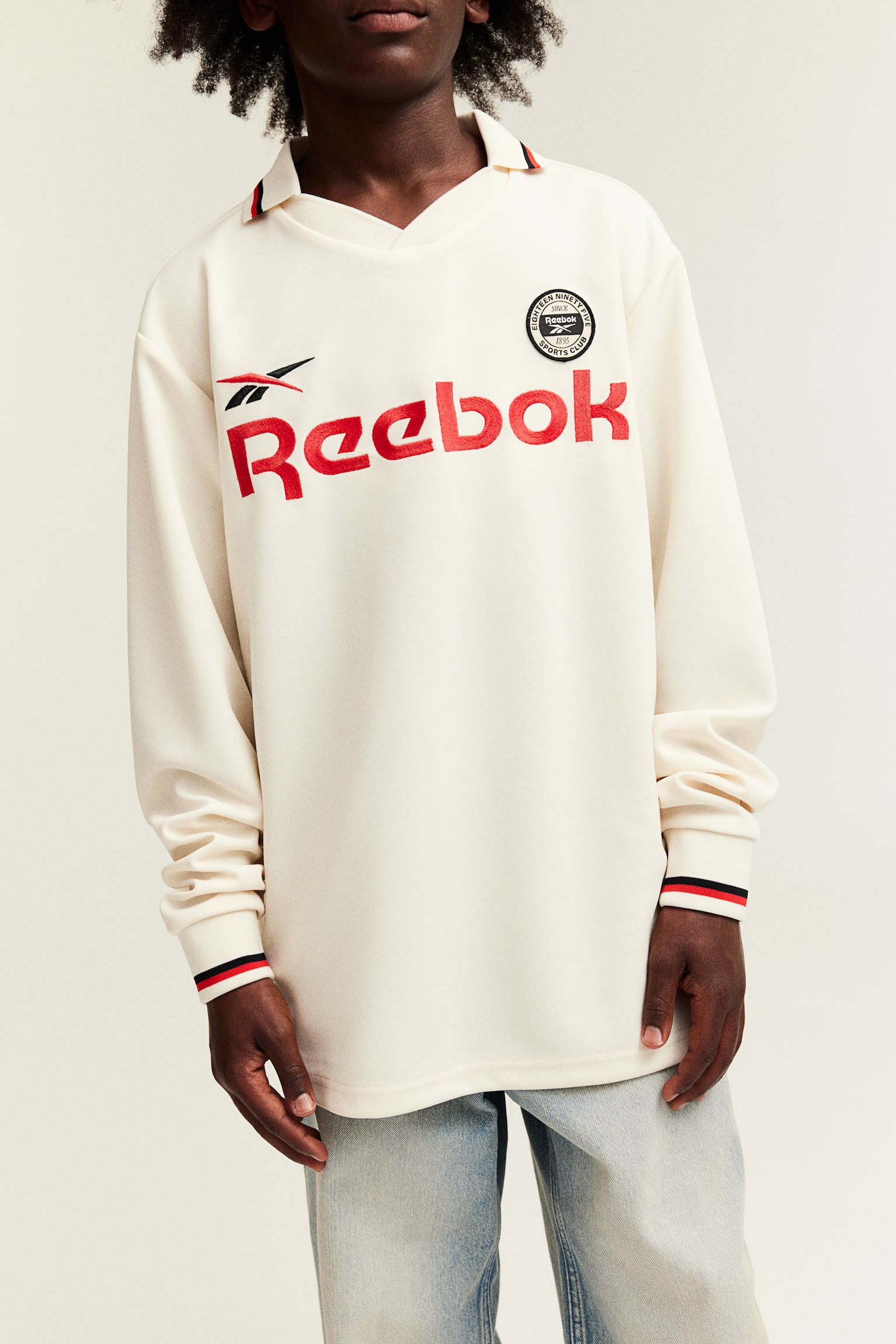 Long-sleeved football shirt - White/Reebok - 4