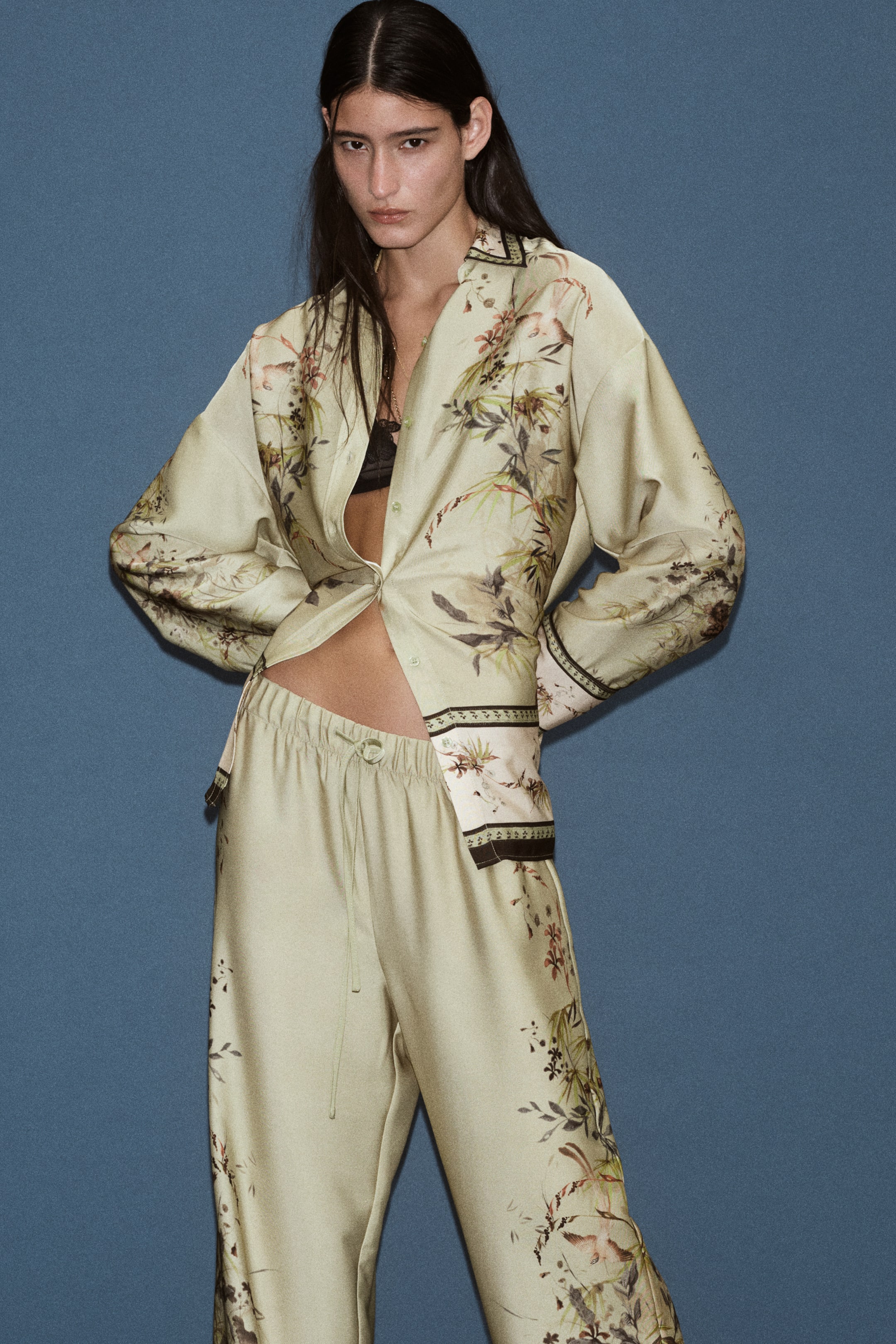 Oversized Patterned Shirt