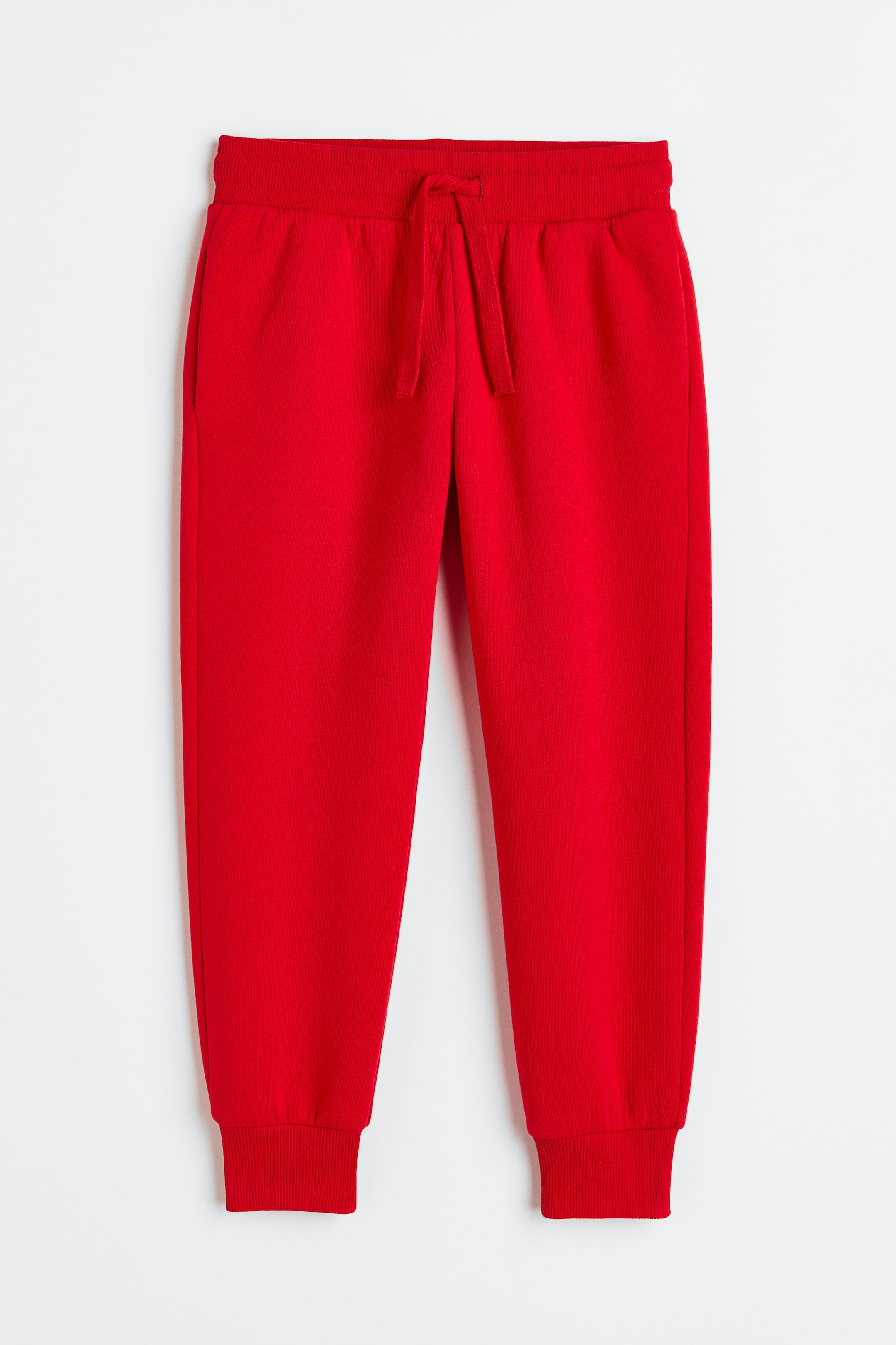 Xem ảnh lớn hơn: Quần jogger chải xù bên trong - Màu đỏ - Kids | H&M VN 1