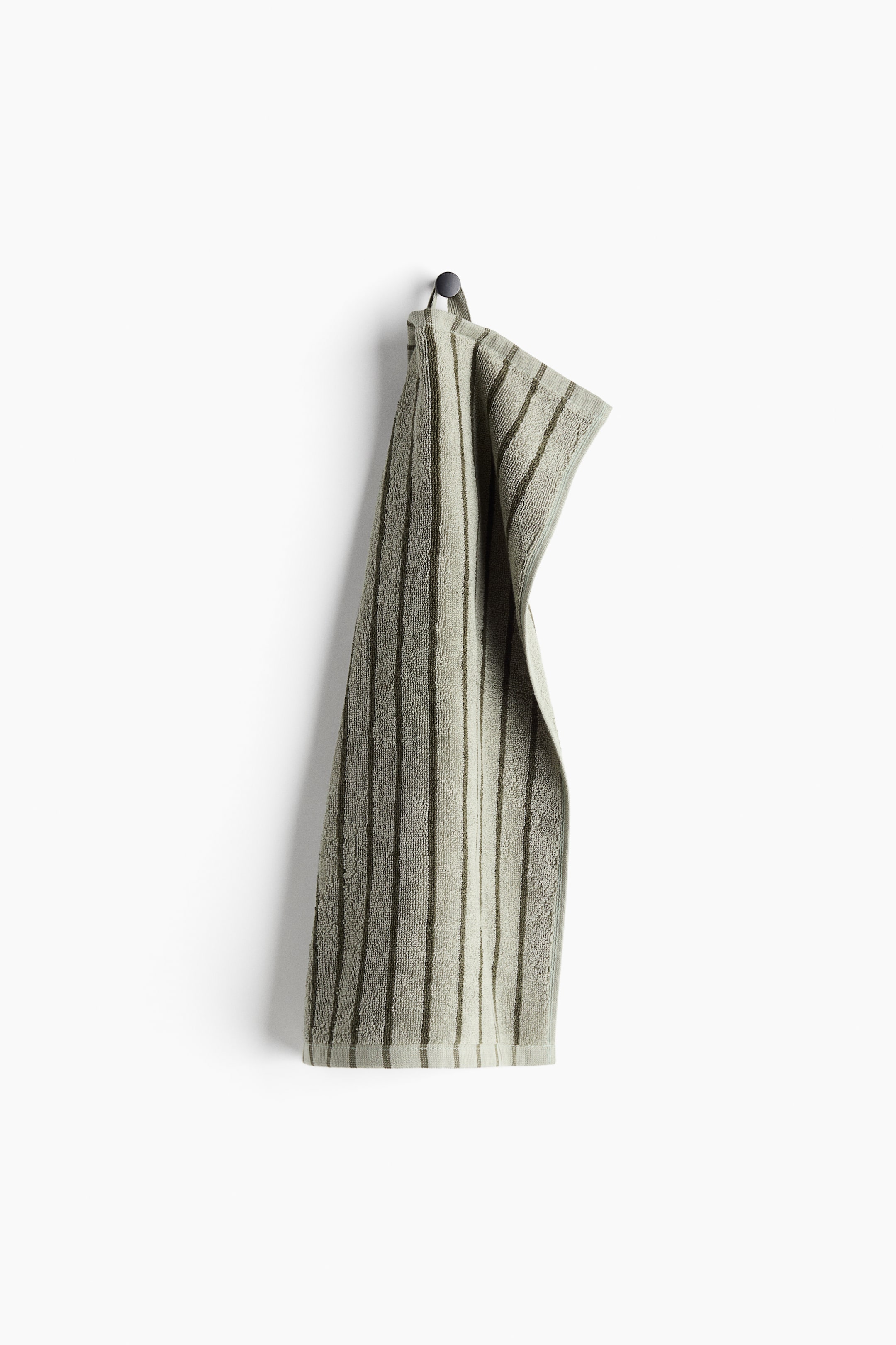 View larger image: Striped guest towel - Sage green/Black striped - Home All | H&M IN 1