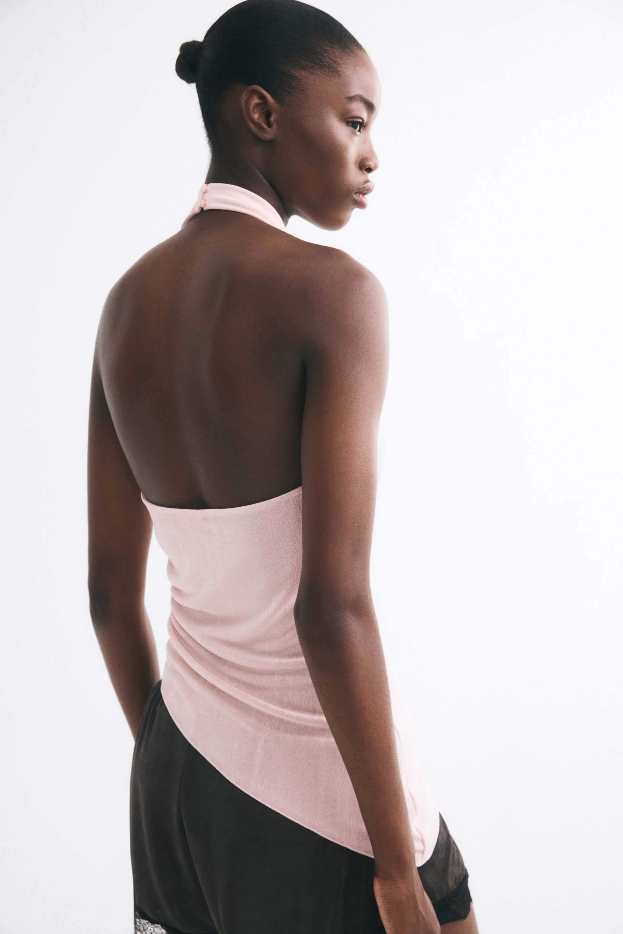 Asymmetric Cowl-Neck Top