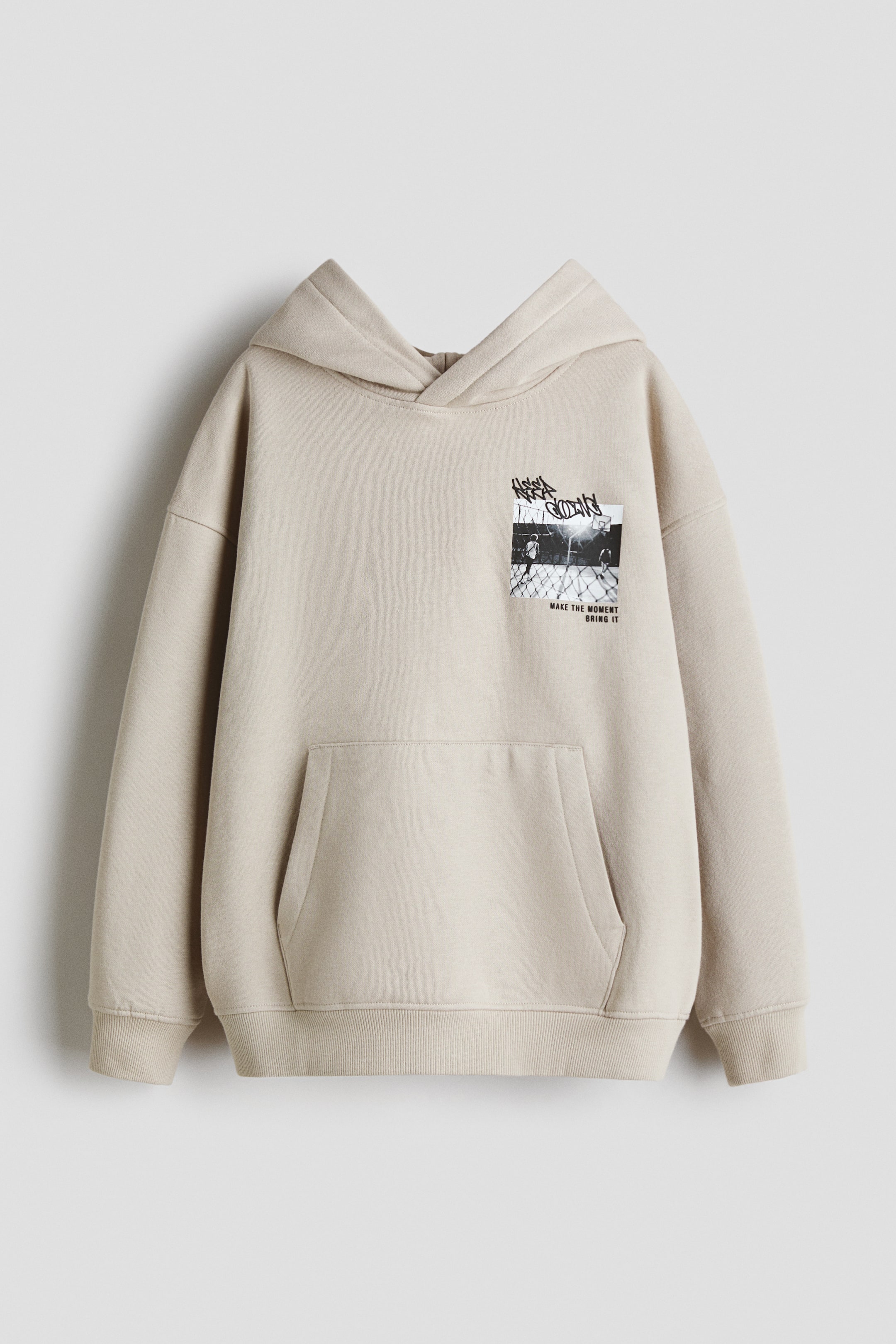 View larger image: Hoodie - Light beige/Non Stop - Kids | H&M CA 1