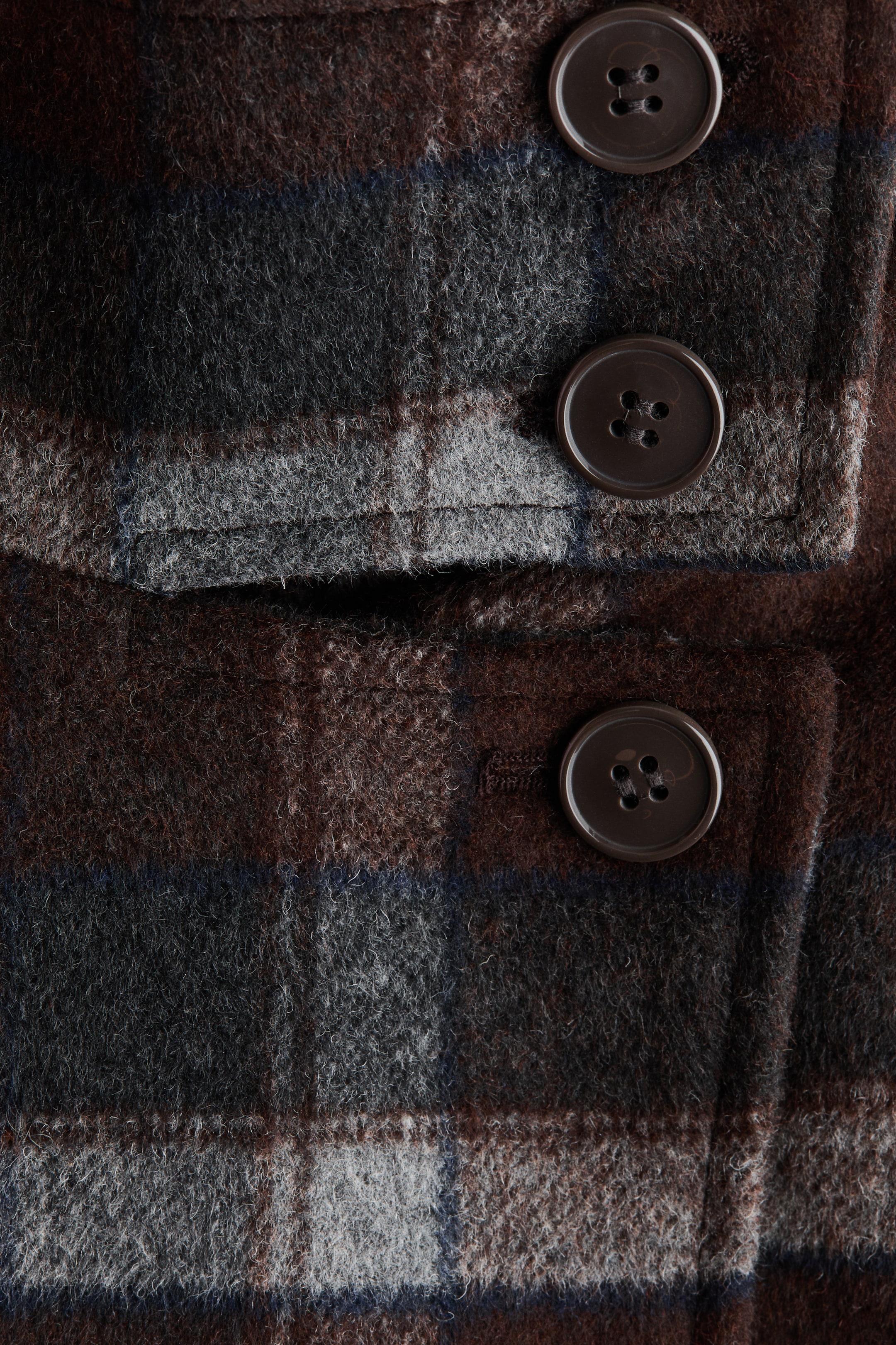 Felted Funnel-Collar Jacket