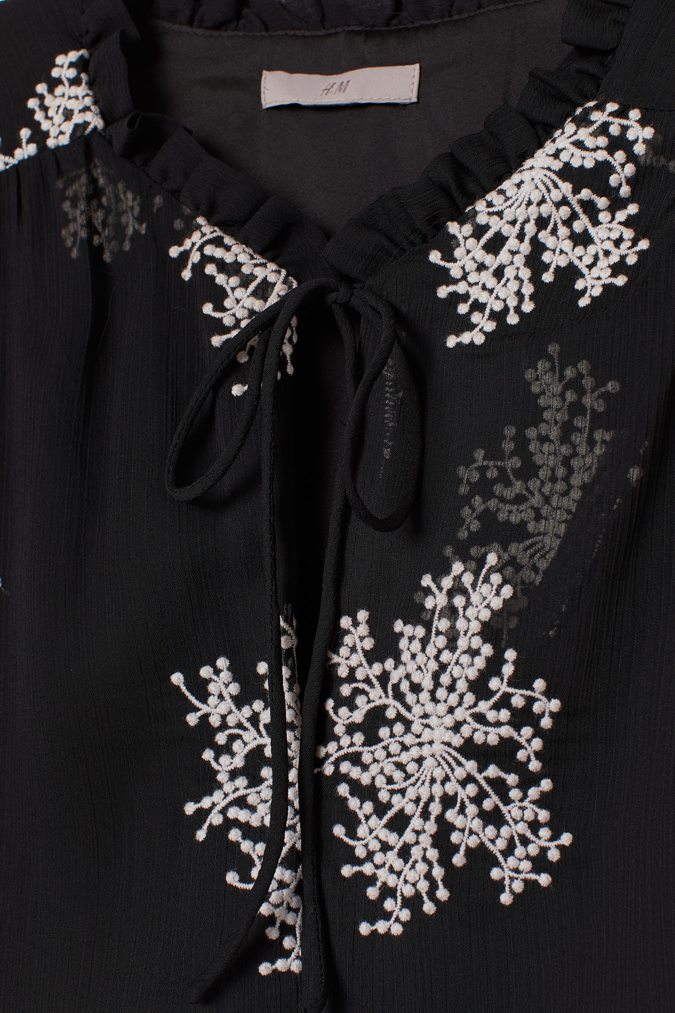 View larger image: Chiffon dress - Black - Ladies | H&M 2