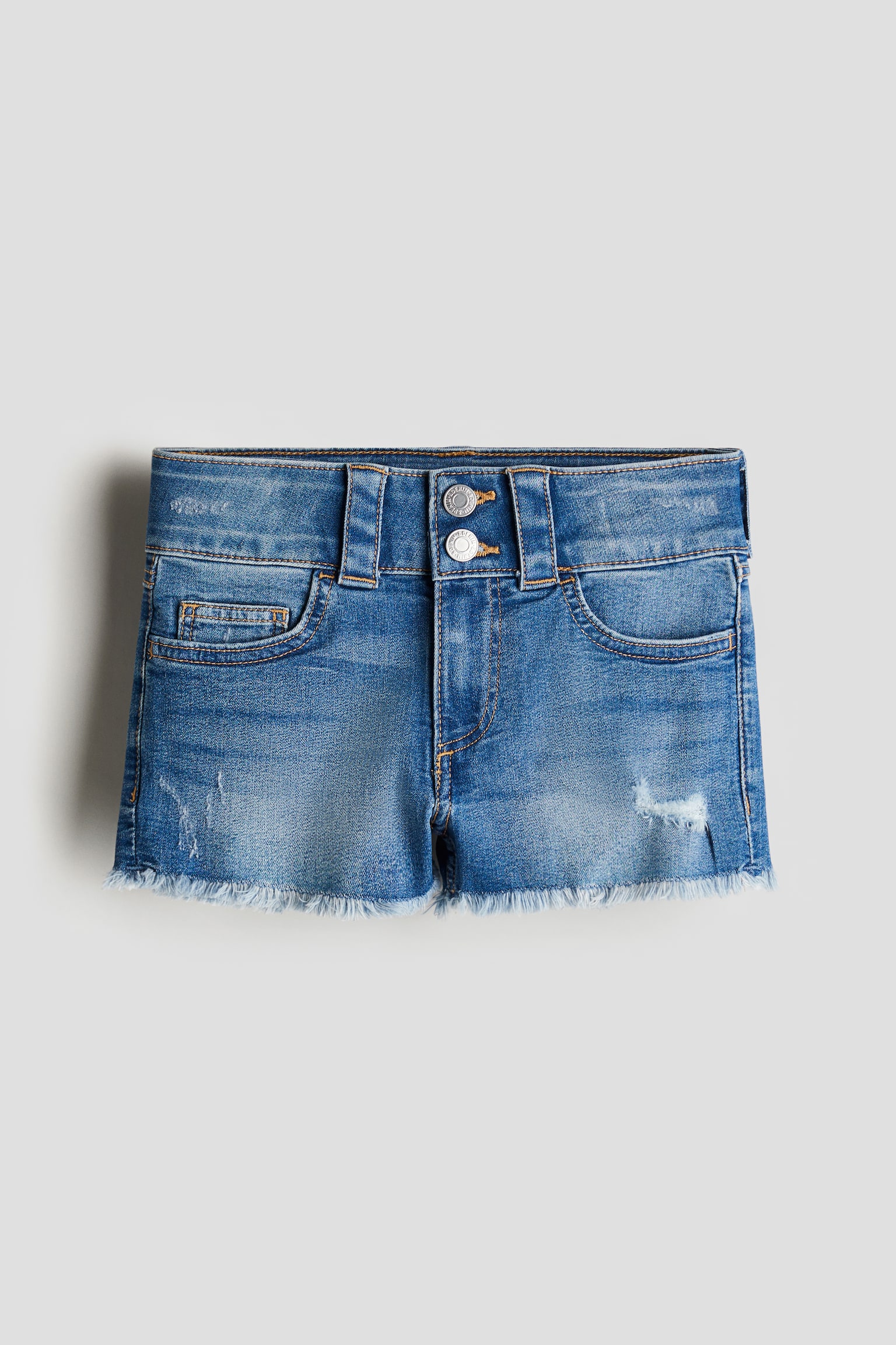 Twill shorts - Denim blue/Black - 1