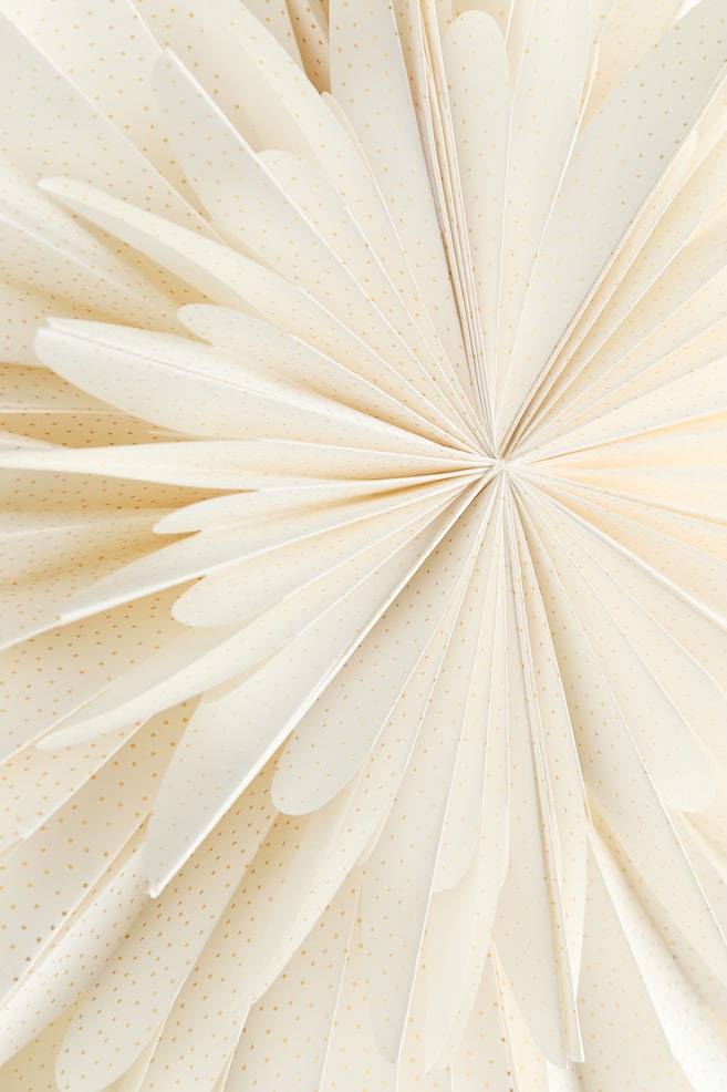 Paper star lampshade - White/Spotted/Beige/Gold spotted - 2