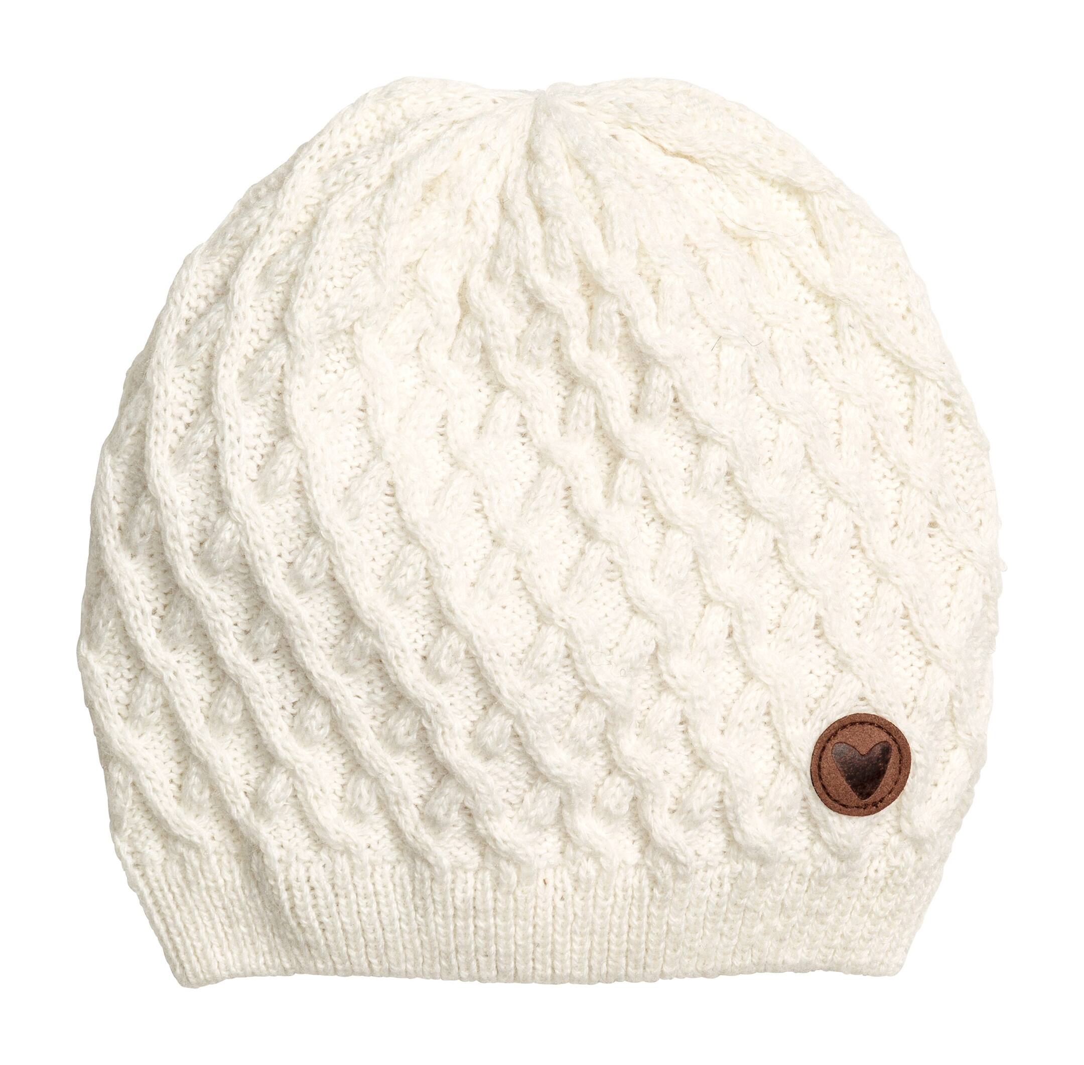 View larger image: Textured-knit hat - Natural white - Kids | H&M GB 1