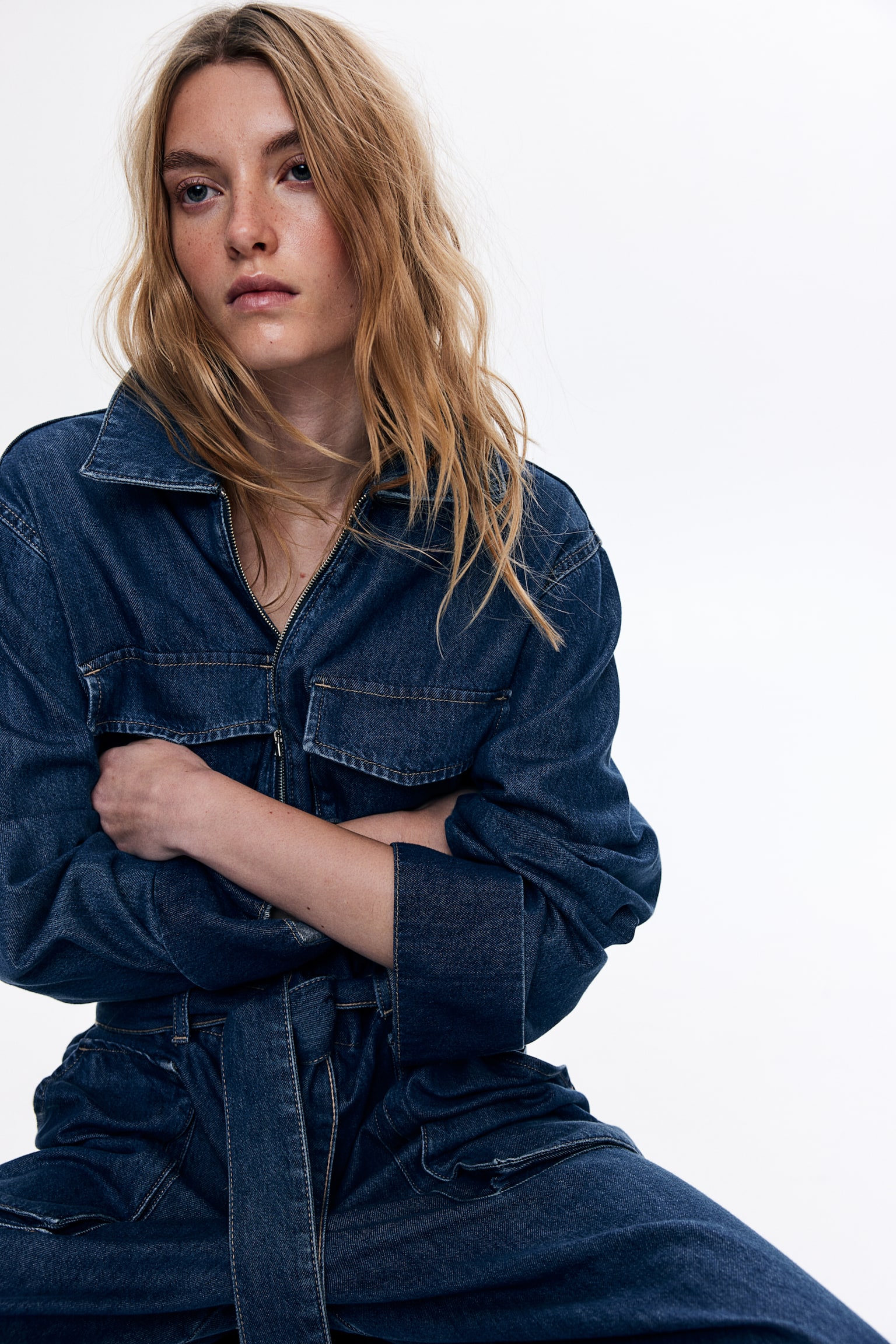 Denim utility boiler suit - Denim blue - 7