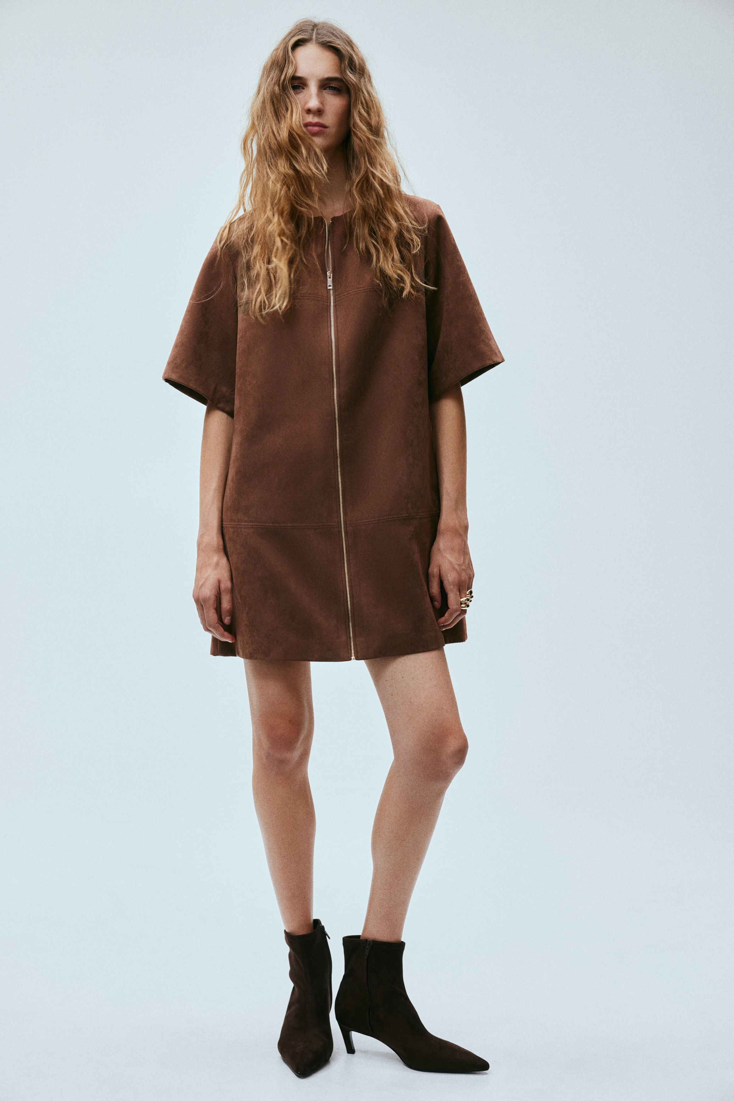 espresso brown dresses Eliza Merino Wool Swing Dress - Espresso – Eliza Swing Dress main image 0