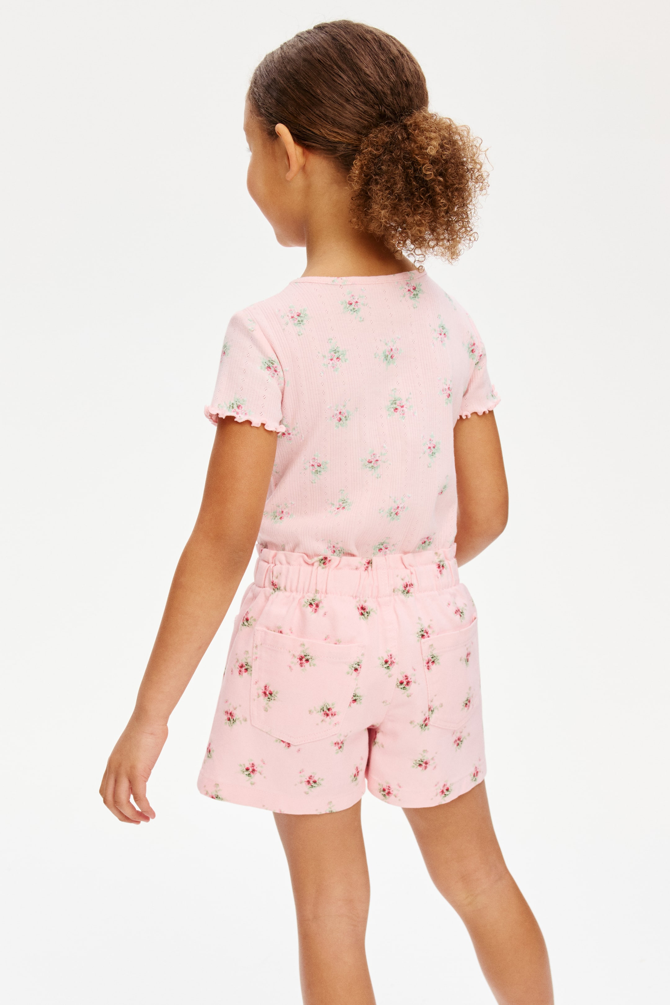 Twill Paper-Bag Shorts
