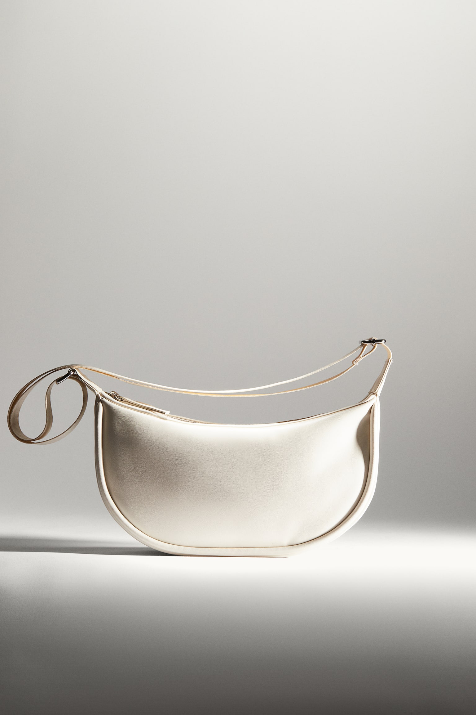 Coated Crossbody Bag - Cream/Black/Greige/Distressed - 1