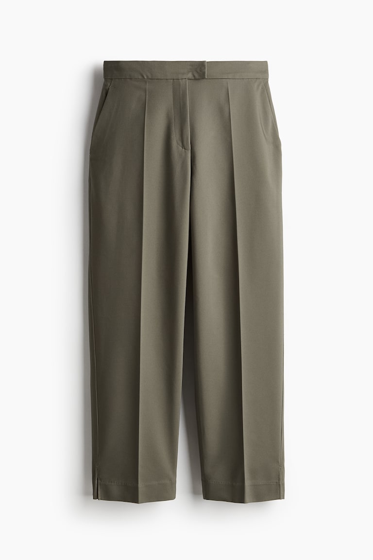 Women's Dark khaki green Dress Slacks | H&M US Women's Dark khaki green Dress Slacks | H&M US