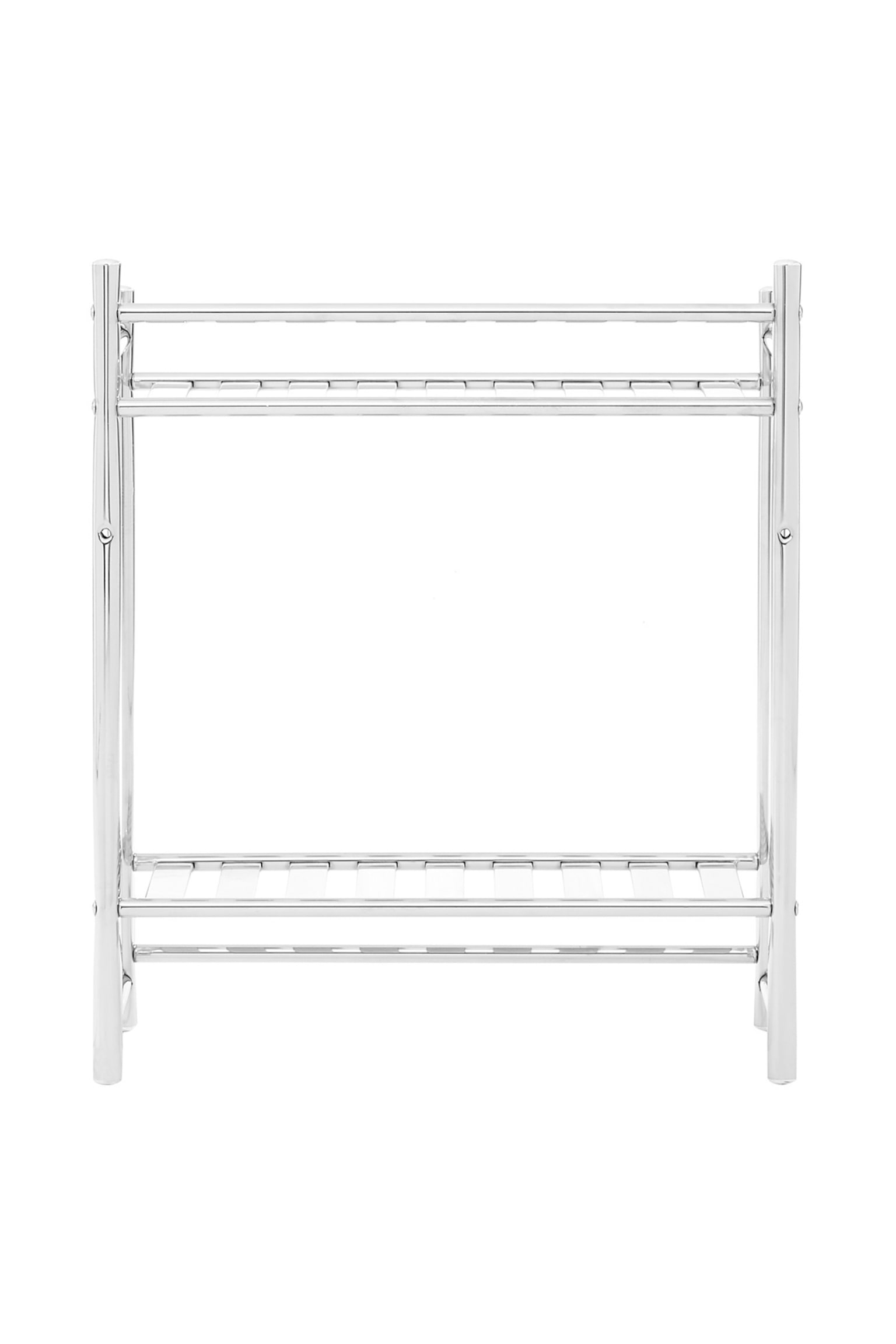 2 Tier Wall Mount Towel Shelves - Clear - 3