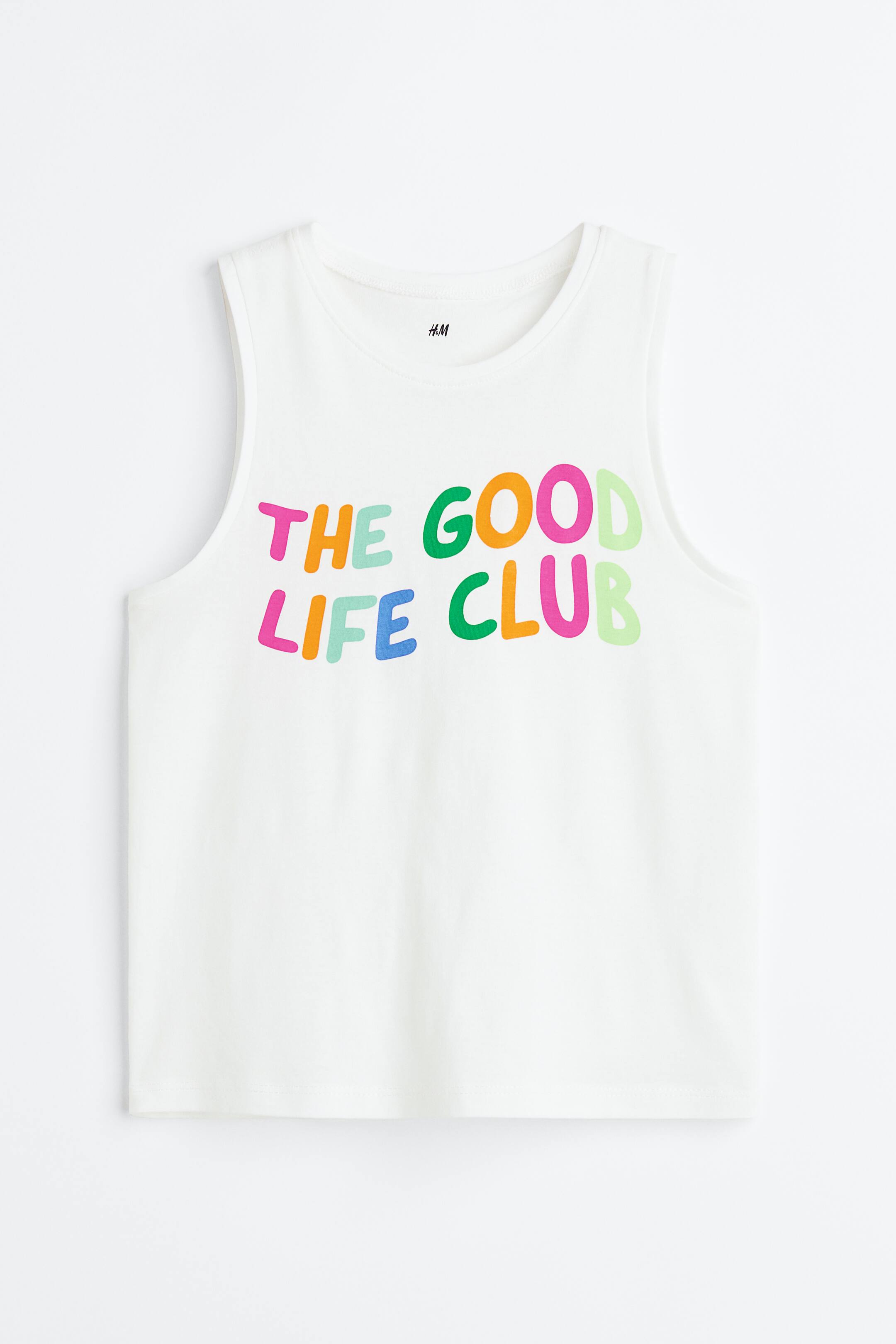 View larger image: Printed Tank Top - White/The Good Life Club - Kids | H&M PH 1