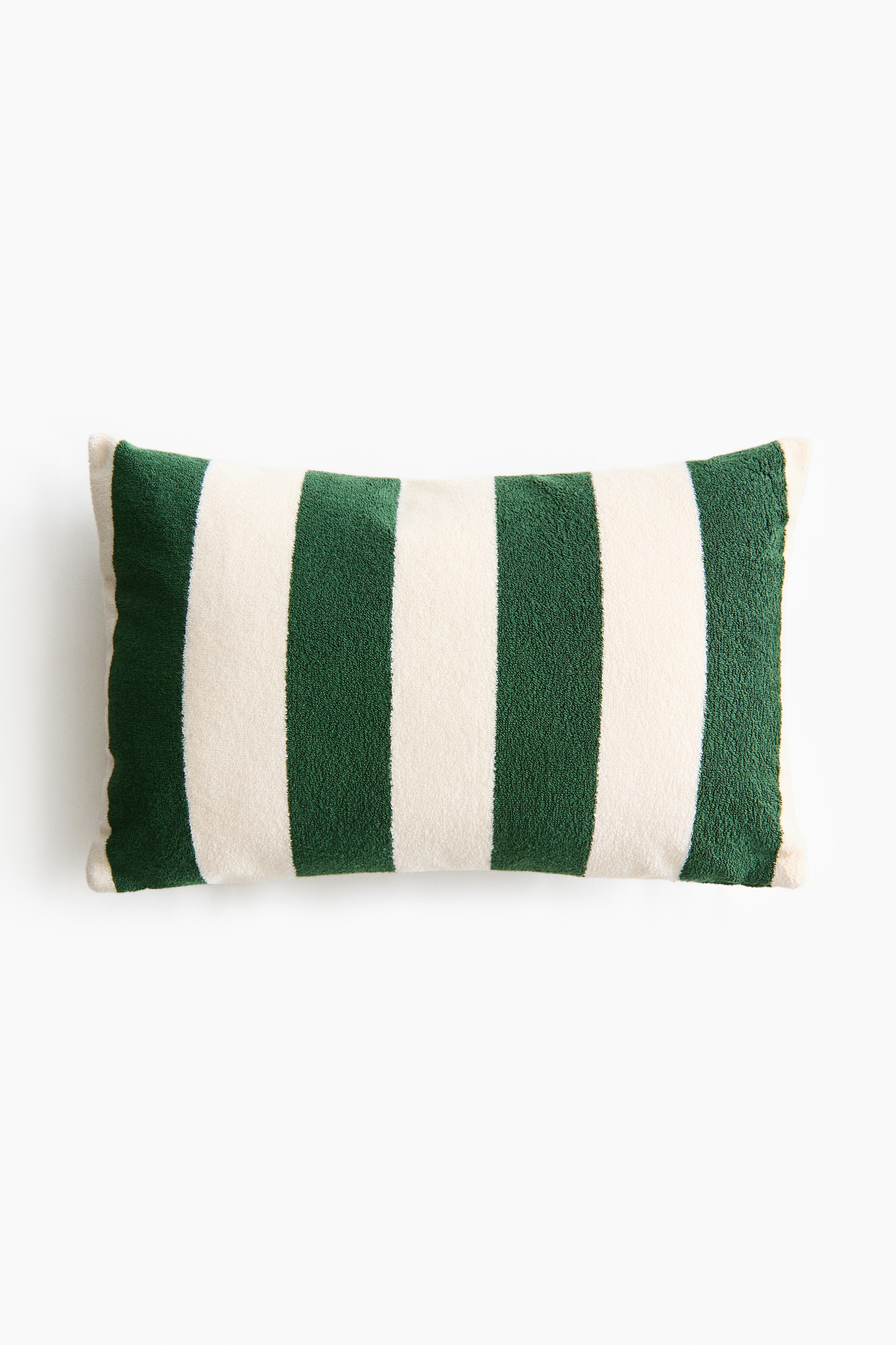 Coussin de plage en tissu éponge - Vert foncé/rayé/Beige/rayé/Jaune/rayé/Blanc/rayures marron foncé/Bleu/rayé/Orange/rayé