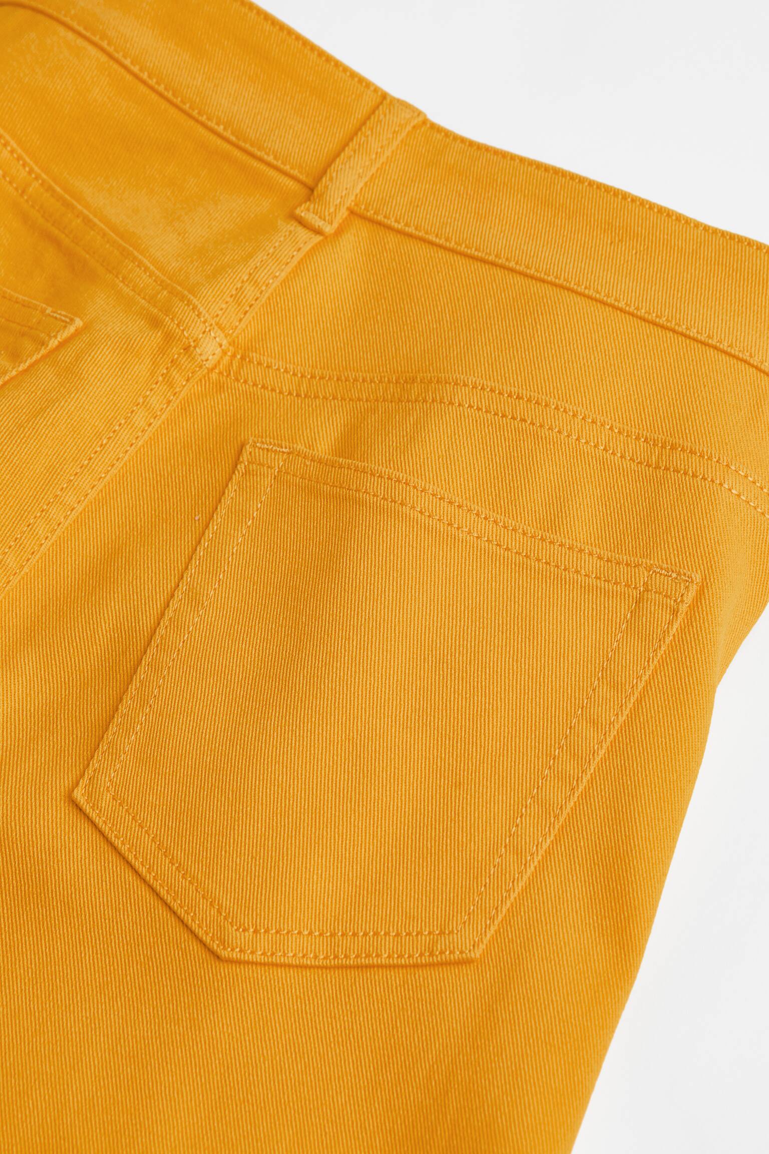 Wide denim jeans - Bright yellow - 2