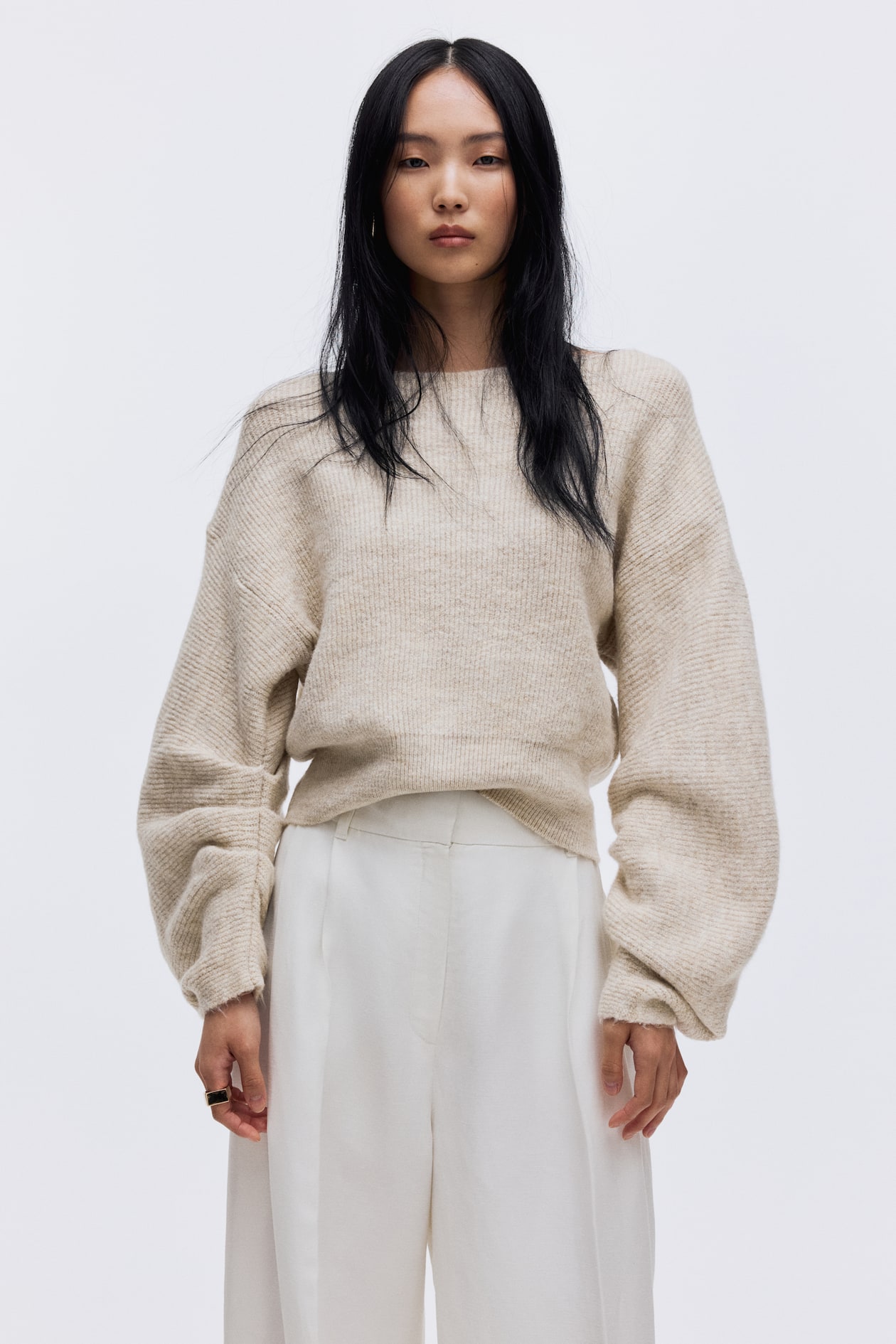 Oversized Boat-Neck Sweater - image 4