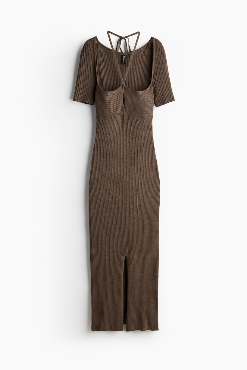 H & M Tiered cape-detail dress