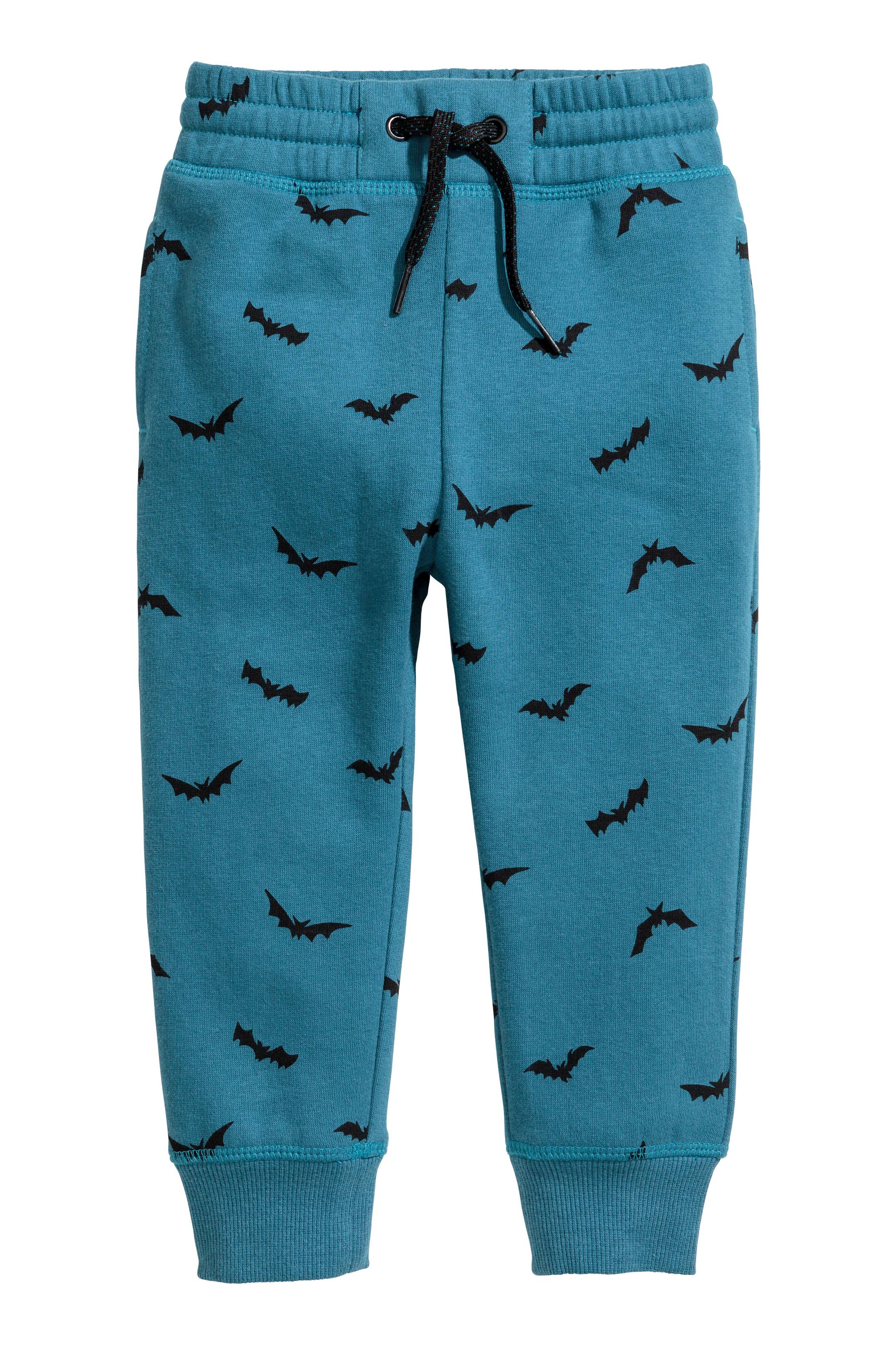 View larger image: Printed joggers - Petrol/Bats - Kids | H&M GB 1
