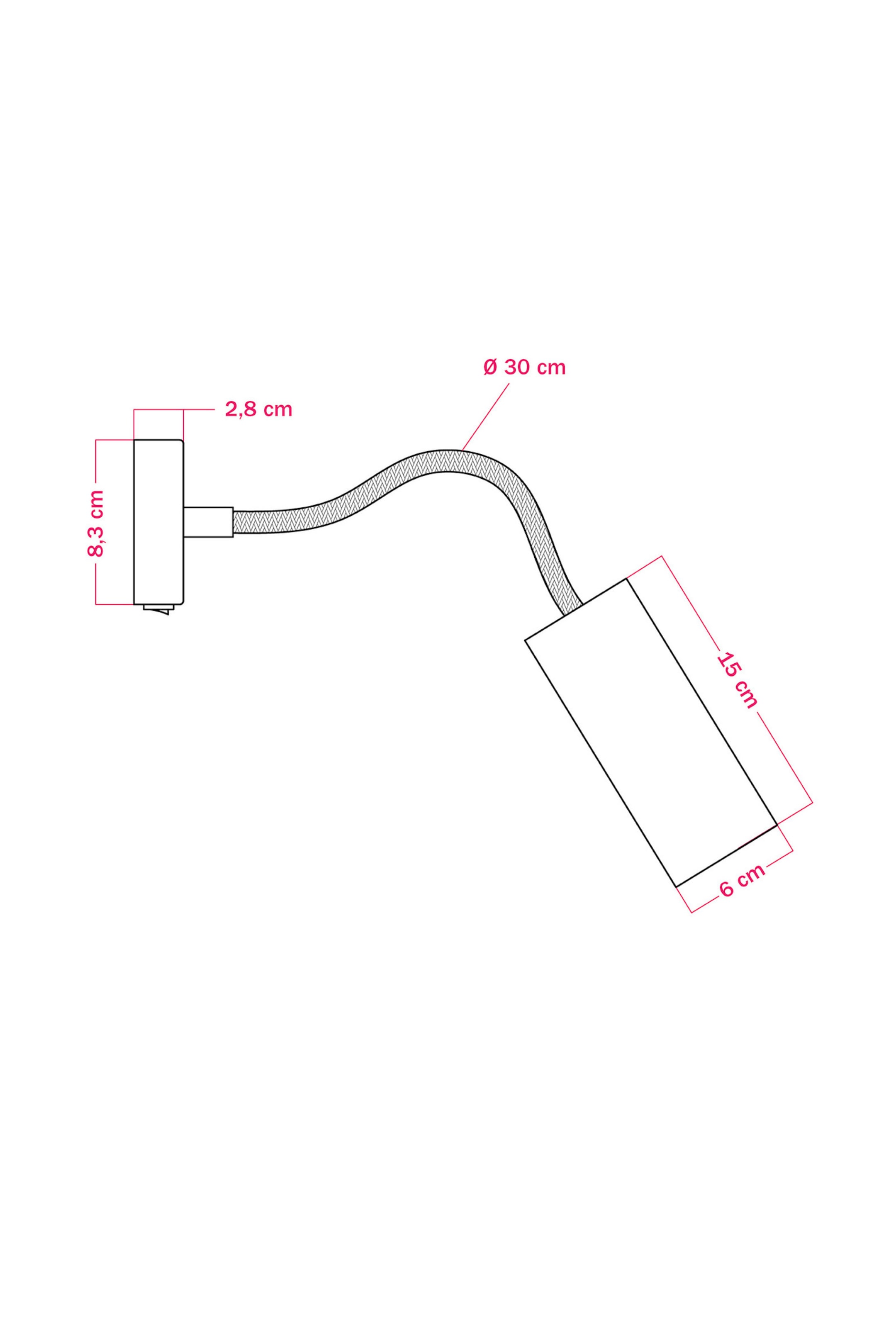 Visa större bild: Set Of Two Flex Wall Sconces With Spotlight - Svart - Creative-Cables - Home All | H&M SE 4