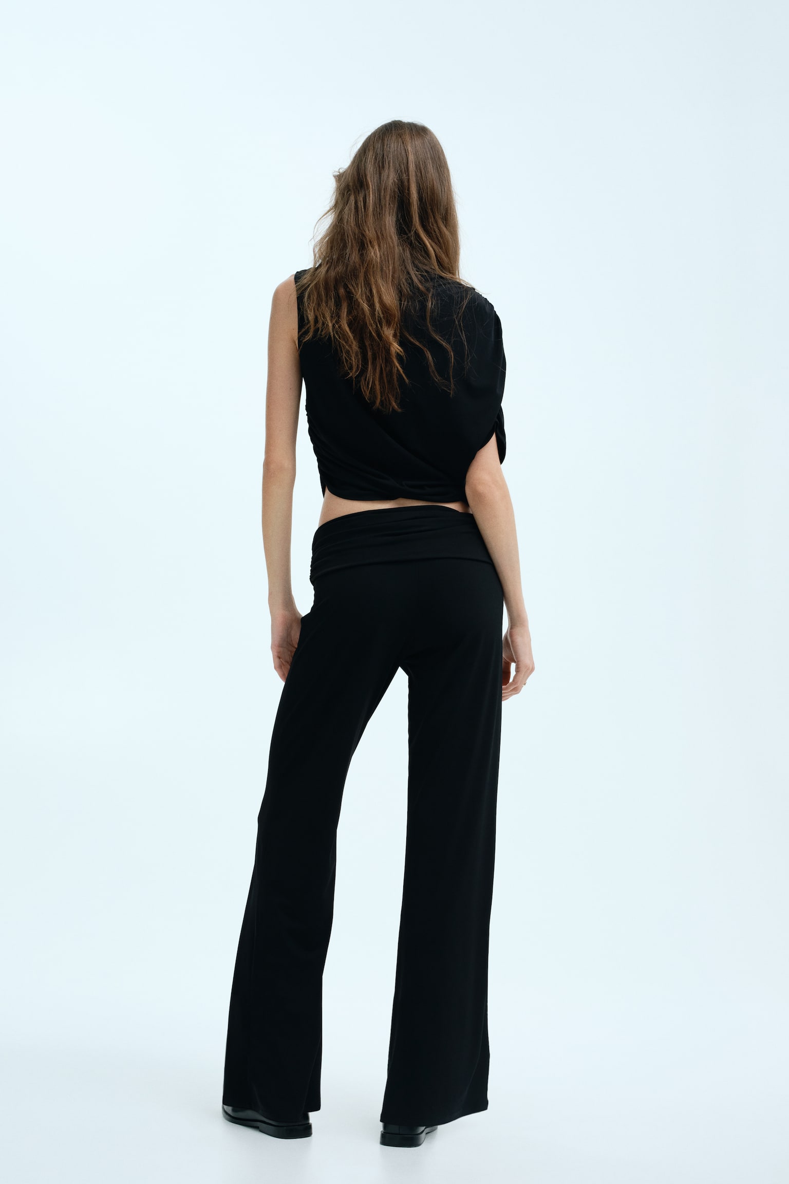 Dżersejowe spodnie - Czarny/Beżowy/Szary - 5