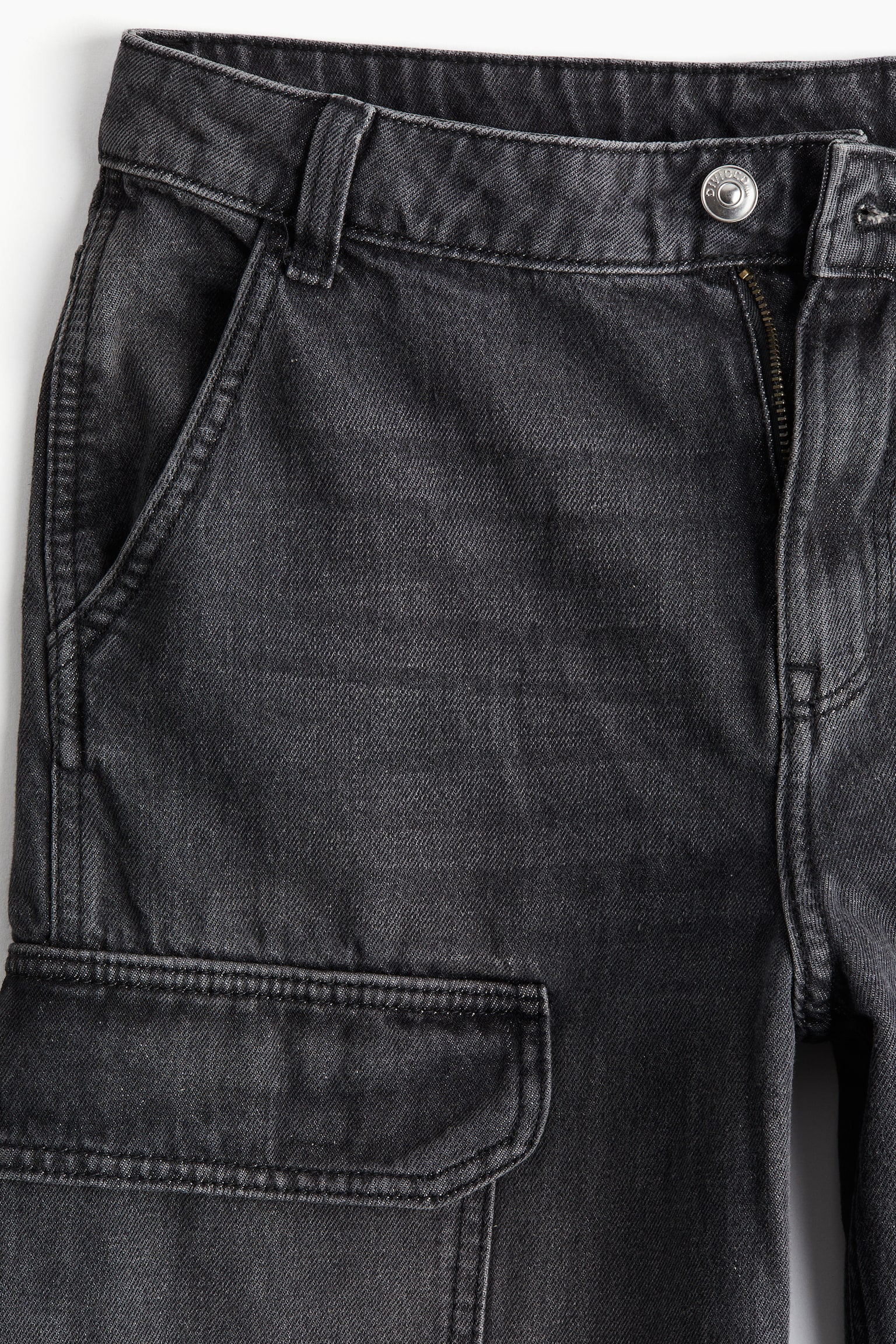 Denim cargo trousers - Black/Grey/Greige - 3