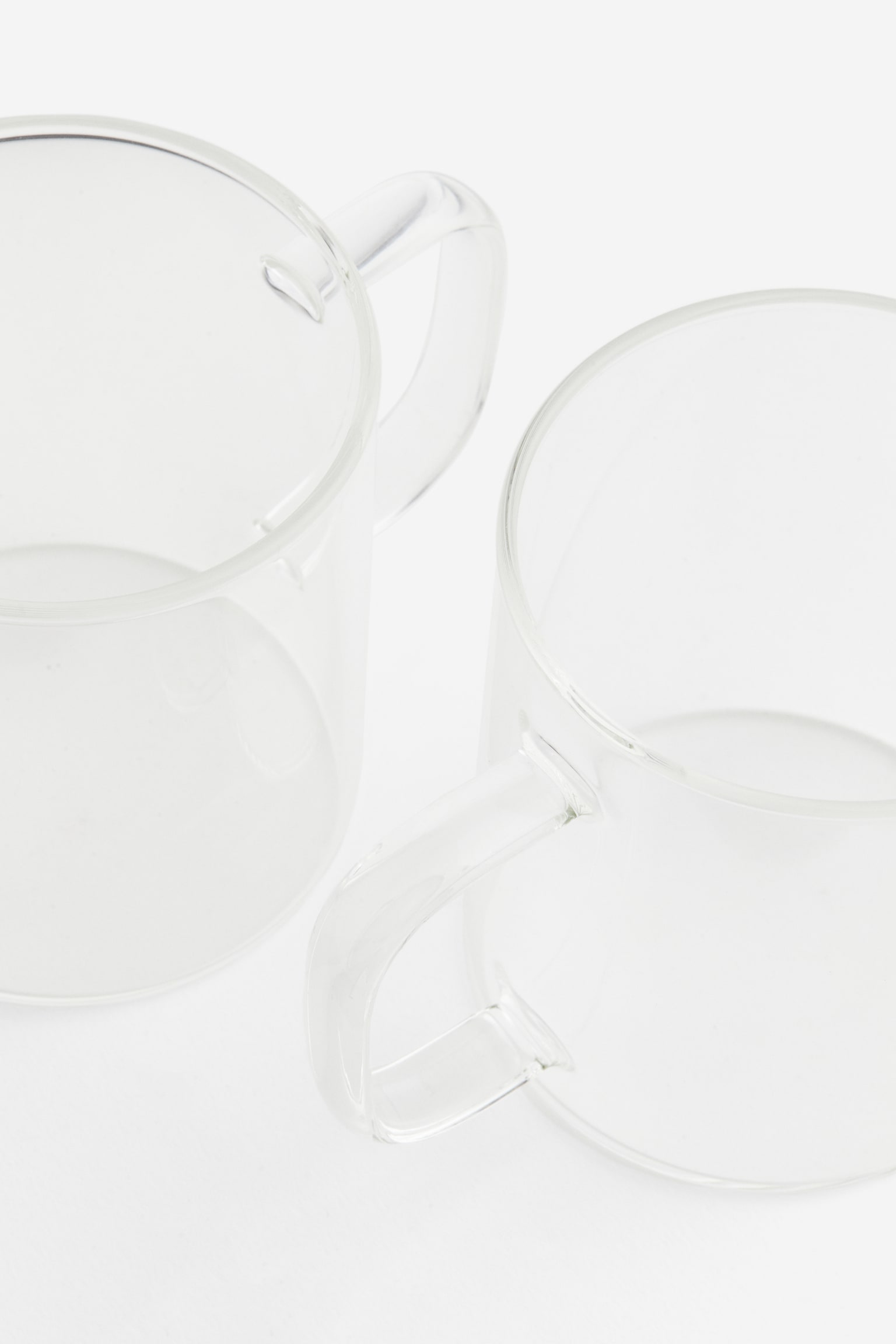 2-pack glass mugs - Clear glass - 3