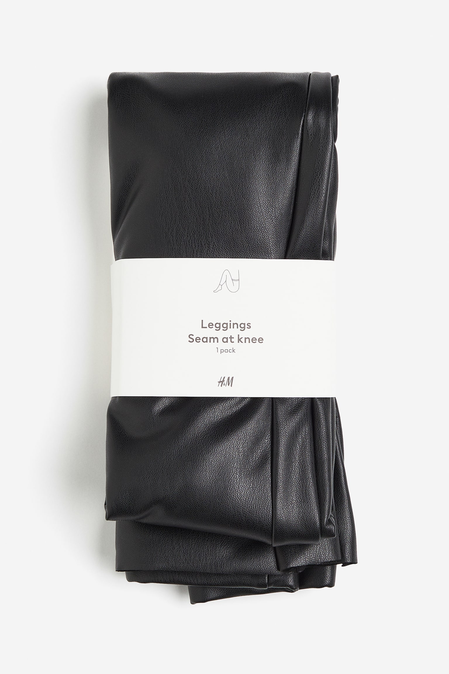 Coated leggings - Black - 2