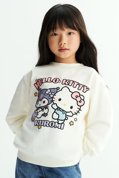 プリントデザインスウェットシャツ