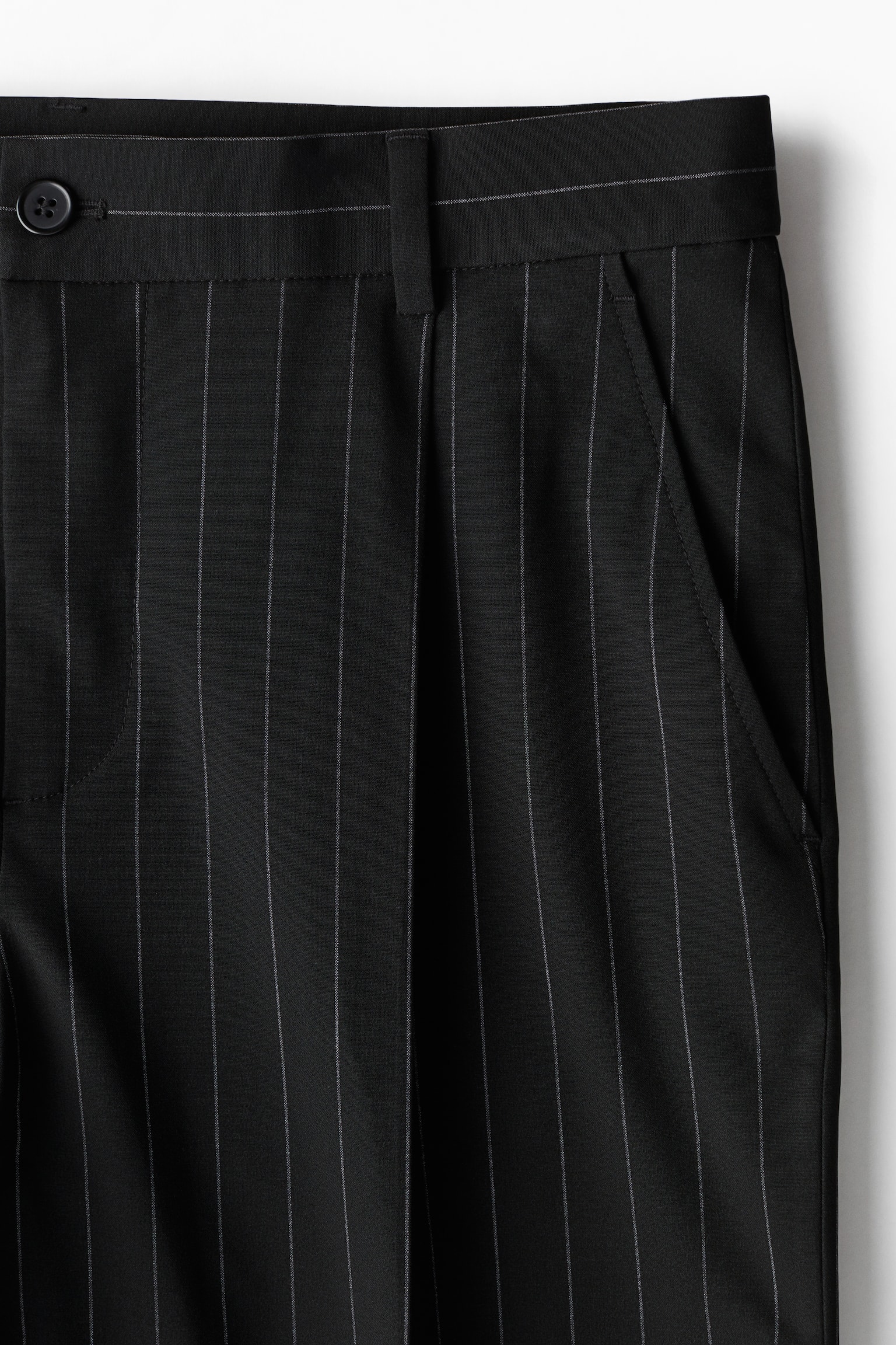 Loose Fit Tailored trousers - Black/Pinstriped - 7