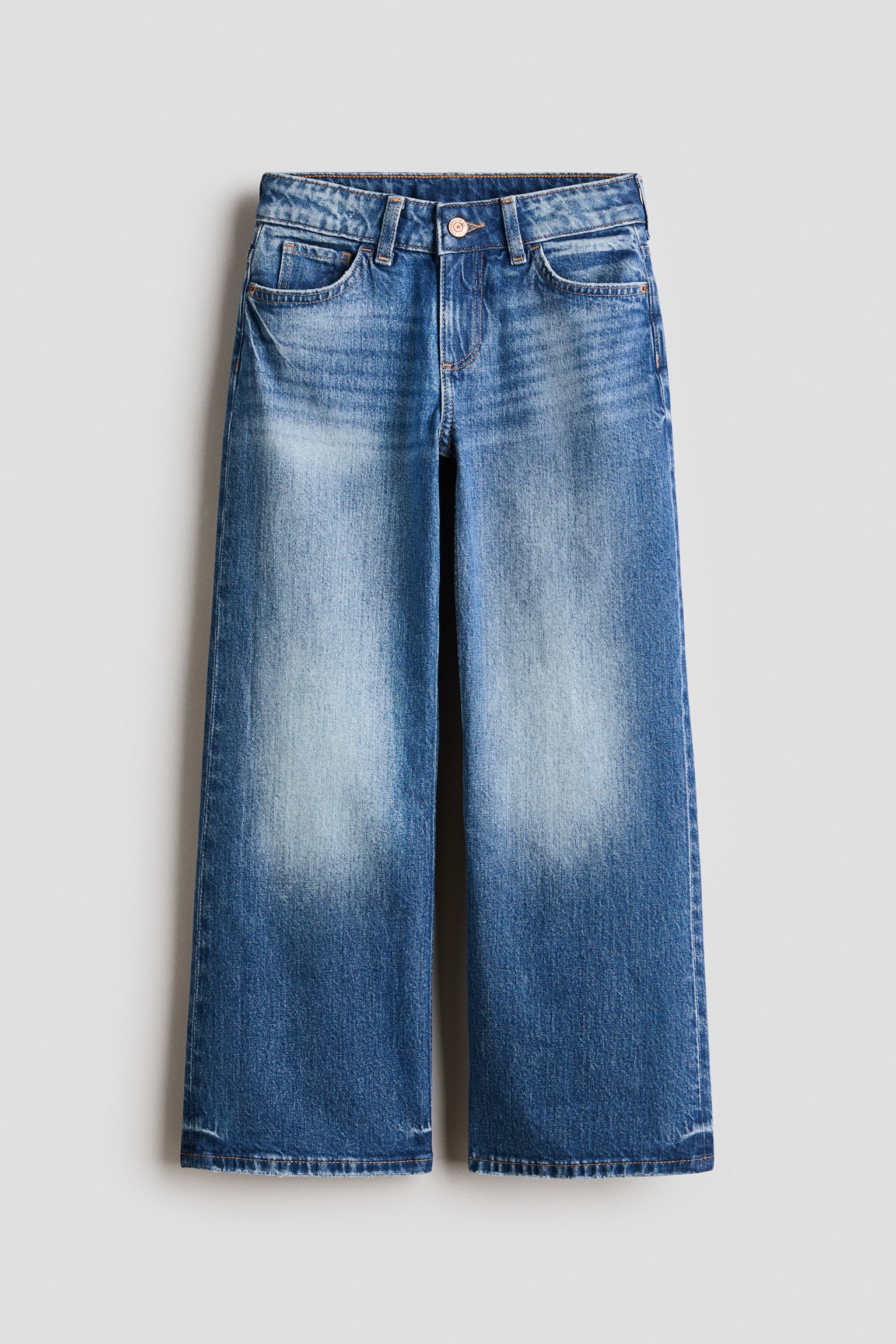 Jean ample coupe bottillon - Bleu denim/Bleu denim/Gris denim foncé/Bleu denim/Gris denim/Gris clair délavé/Bleu denim/Bleu denim/Noir denim - 1