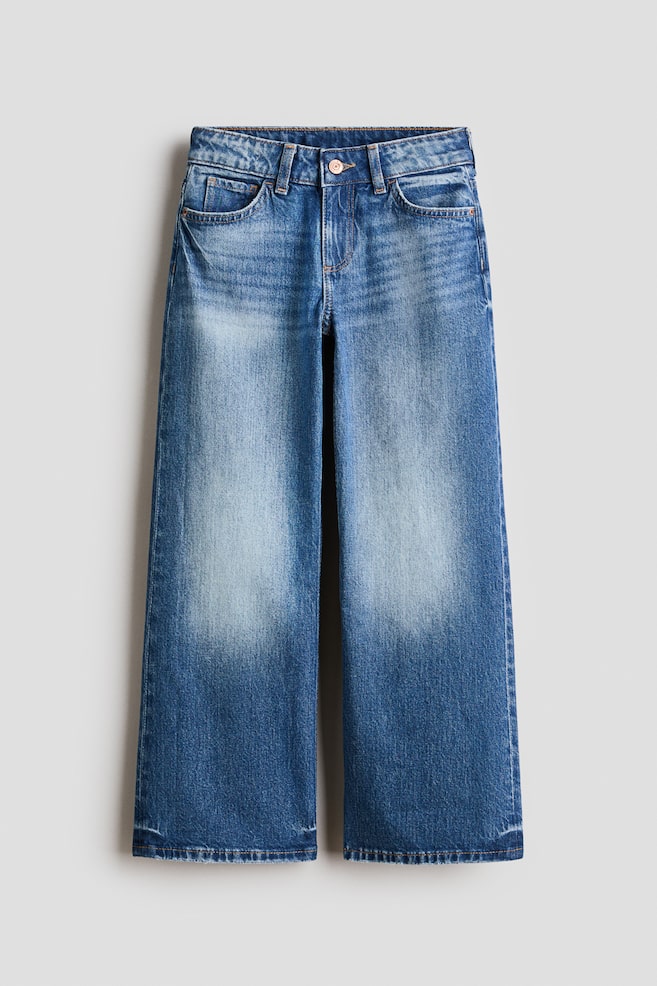 Baggy Fit Bootcut Leg Jeans - Màu xanh denim/Màu xanh denim/Màu đen denim/Màu xám denim đậm/Màu xanh denim/Màu xám denim/Màu xanh denim/Màu xanh denim nhạt/Xám nhạt bạc màu - 1