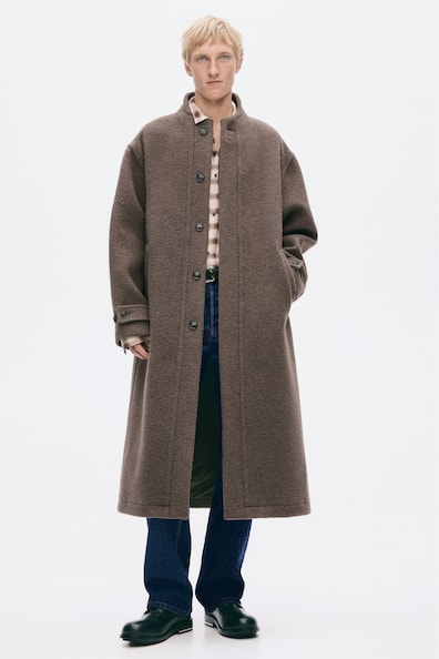 ウールブレンド ロングコート