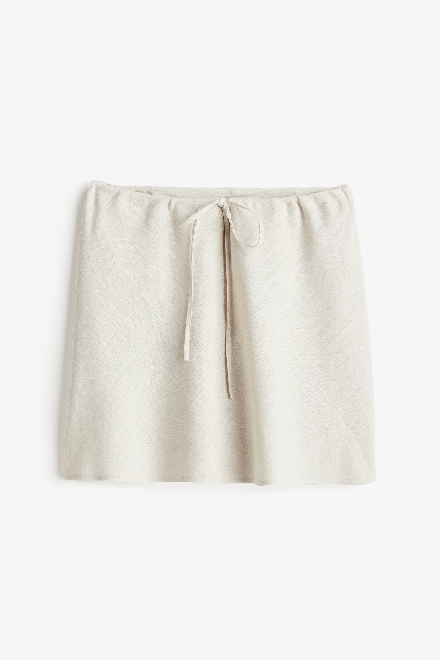 A-line Mini Skirt - Cream/Black - 2