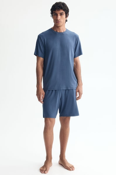パジャマ Tシャツ&ショートパンツセット