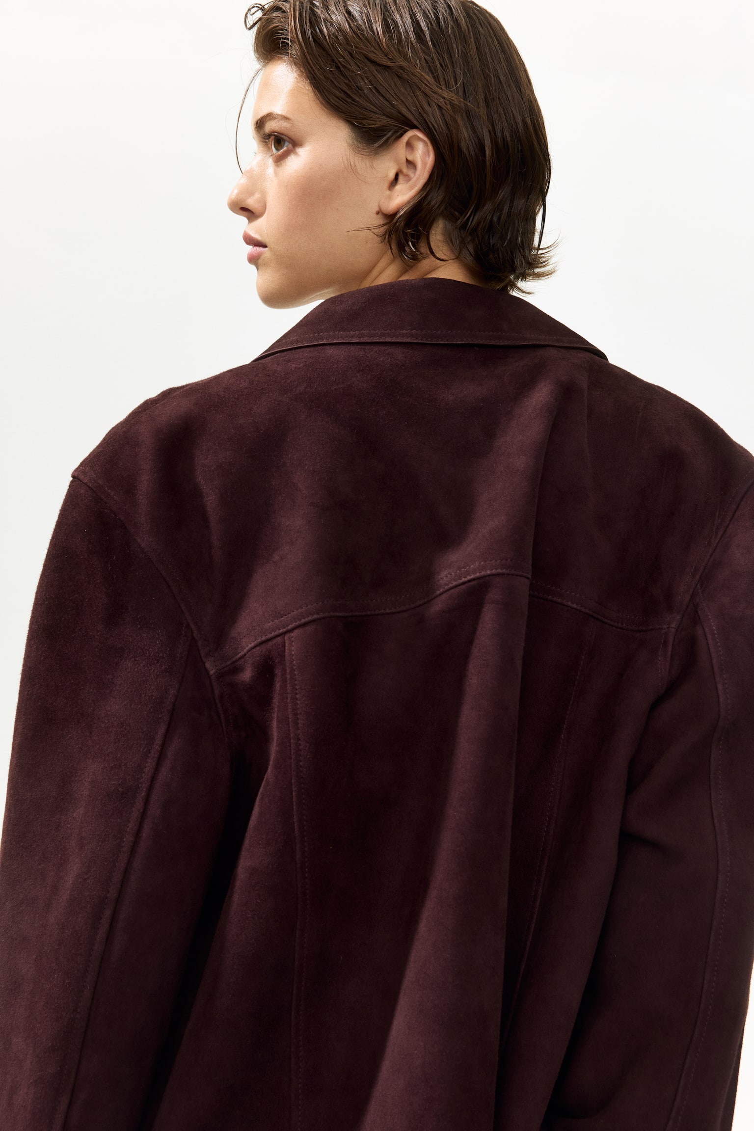 Suede jacket - Burgundy - 6