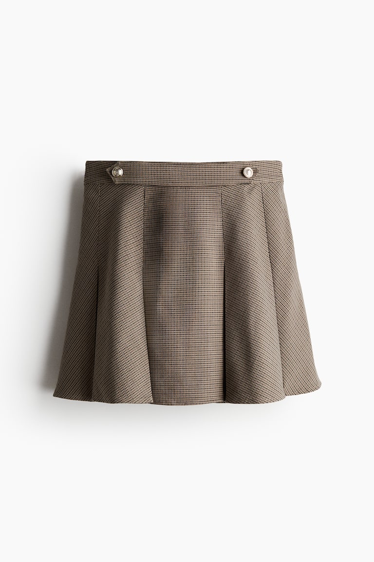 Pleated mini skirt