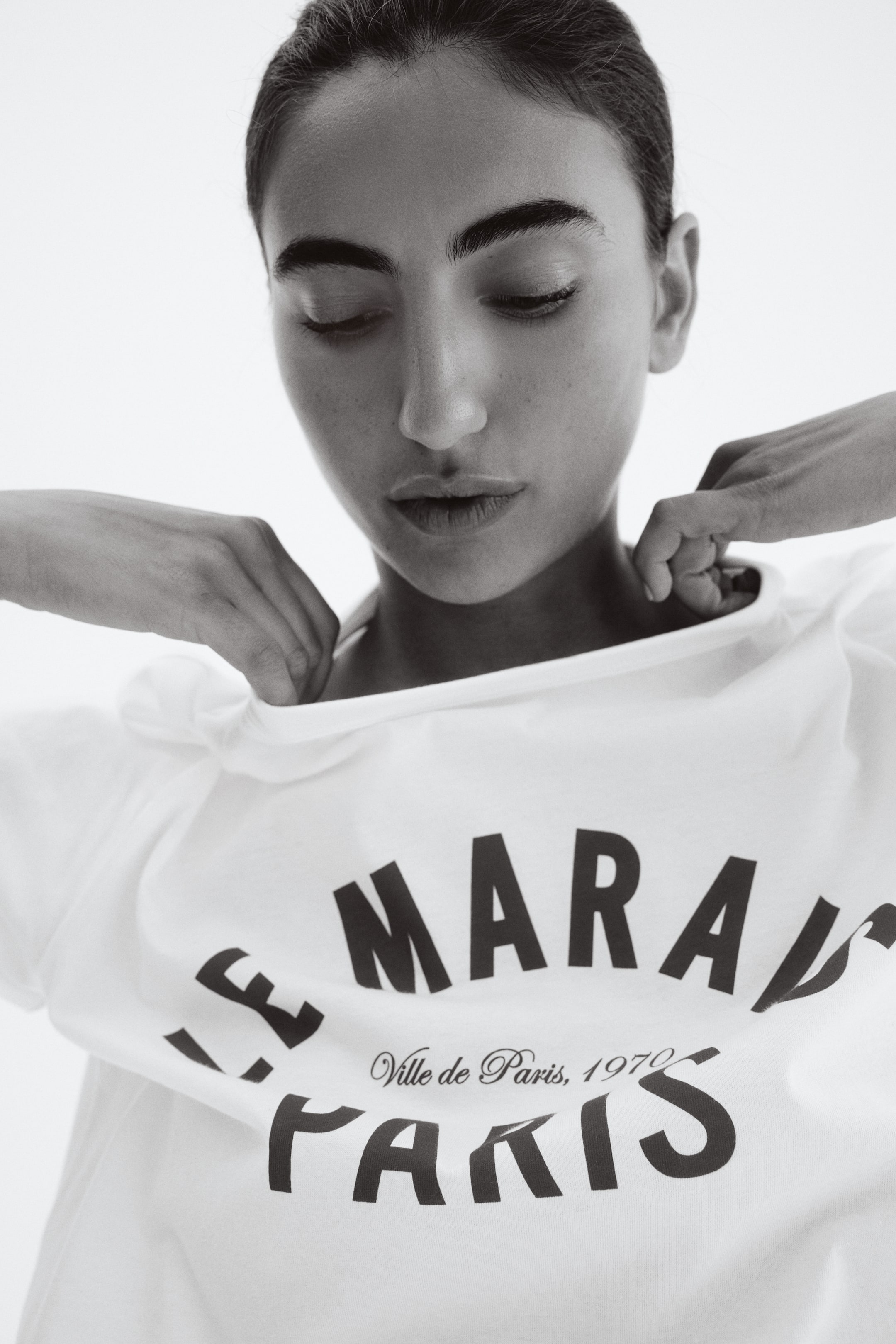 View larger image: Printed T-shirt - White/Paris - Ladies | H&M HK 3