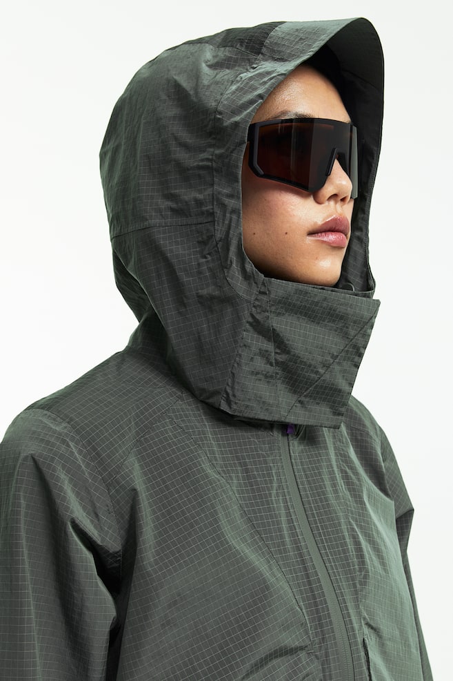 StormMove™ Cropped 2.5-layer shell jacket - Dark khaki green - 4