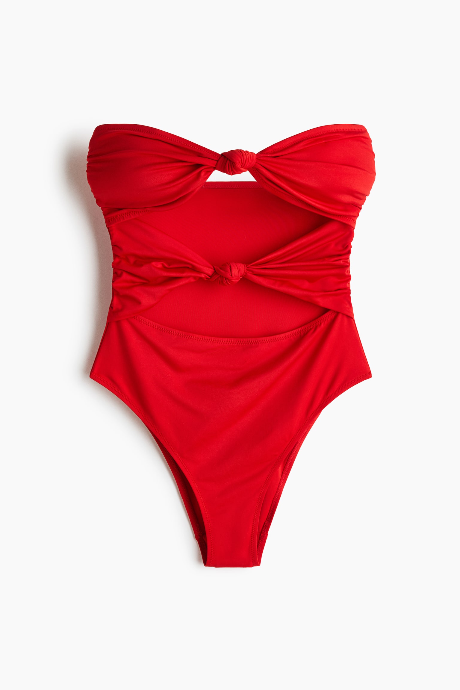 Maillot de bain bandeau coussiné - Rouge