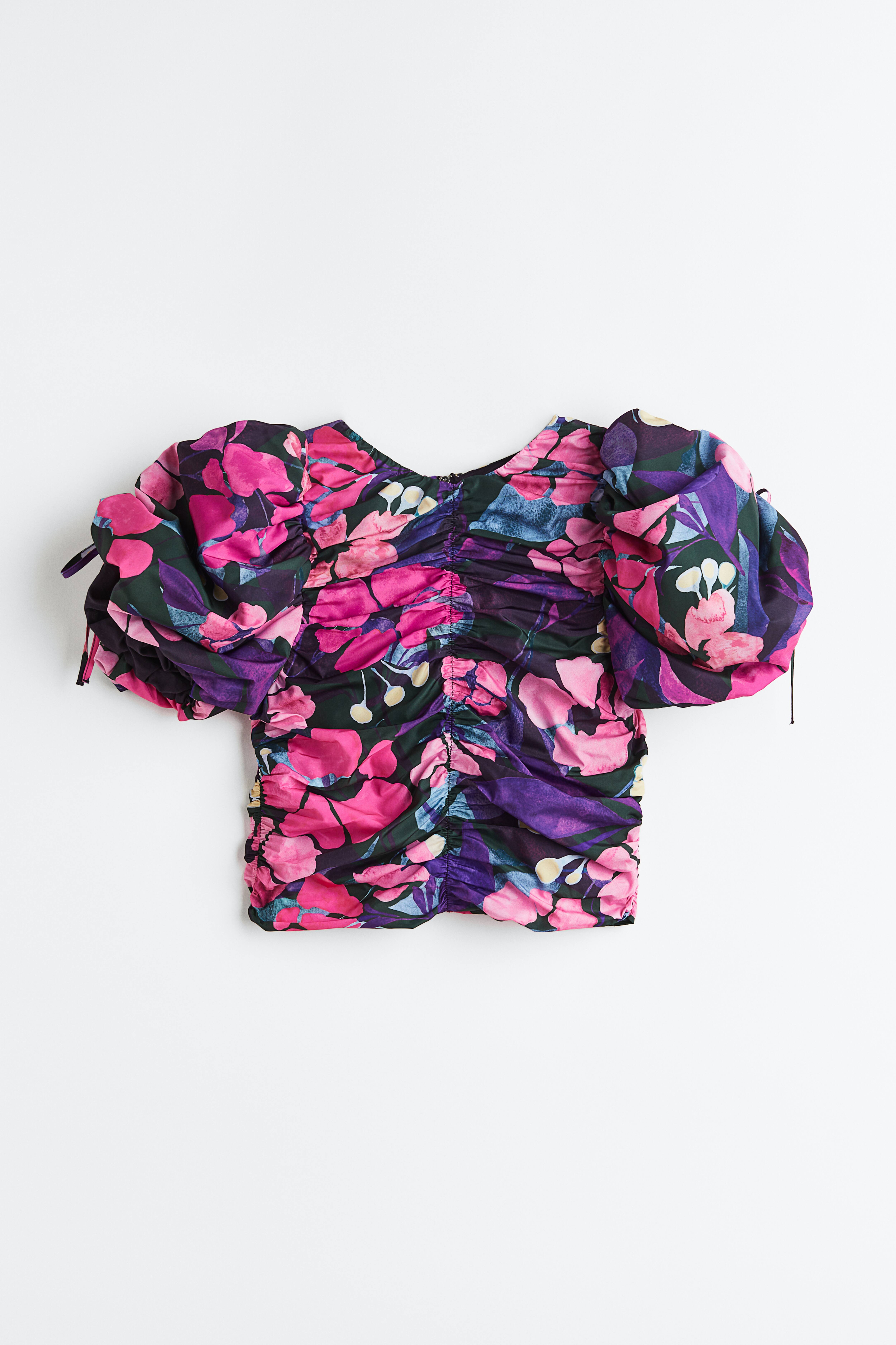 Purple & Black retailer Bebe Flowered Top