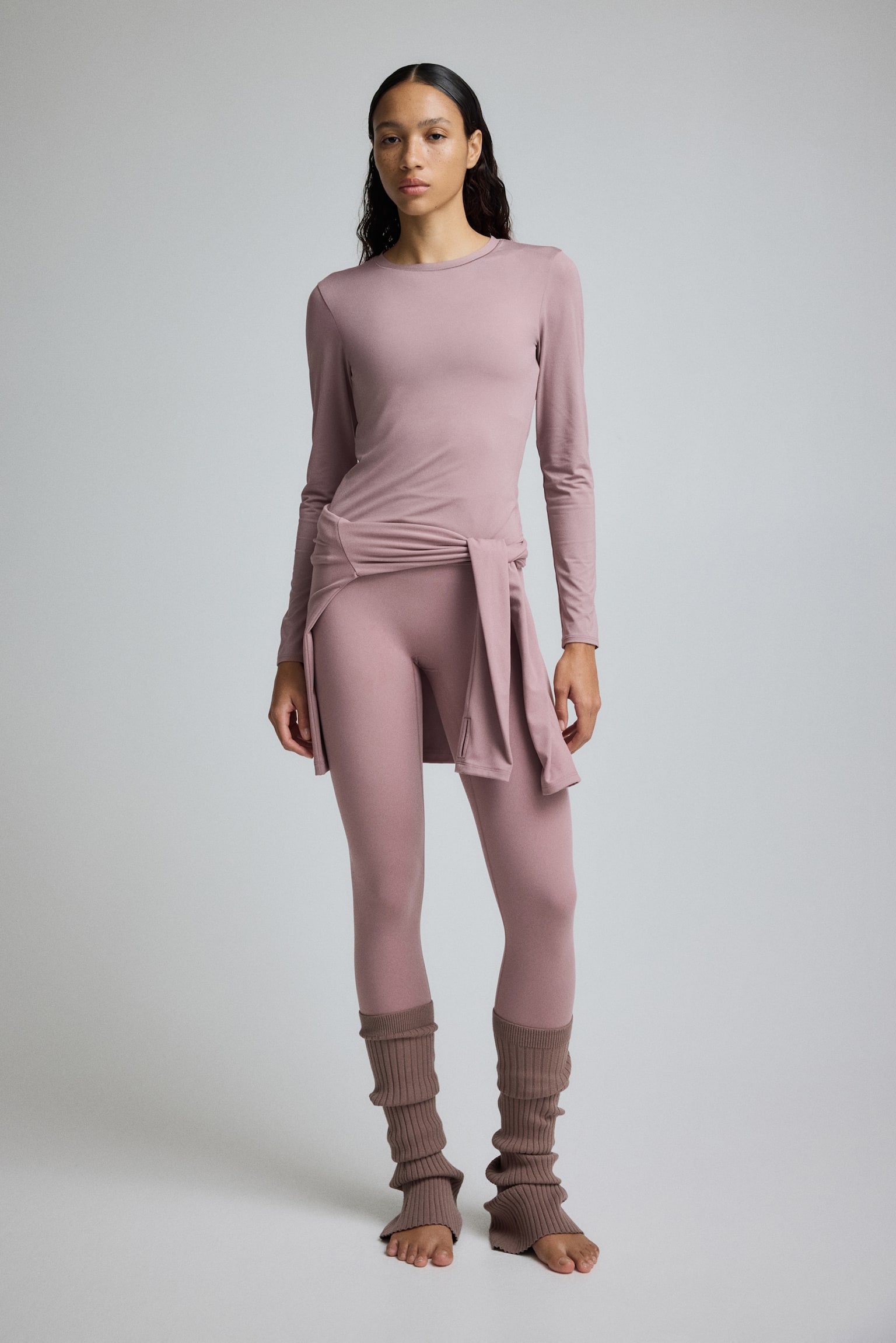 Sports top with DryMove™ - Dusty pink/Black/Ivory/Warm brown/Frosty lilac - 5