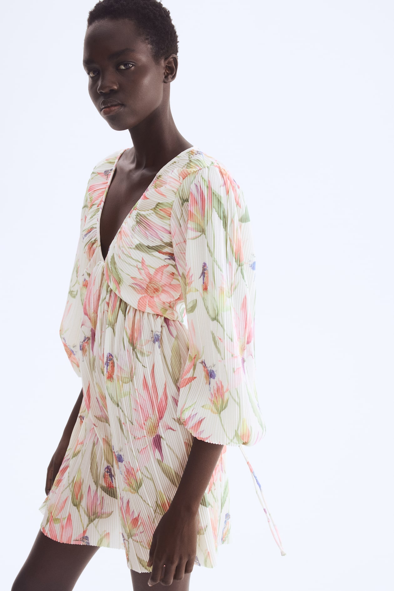 Plisse Dress